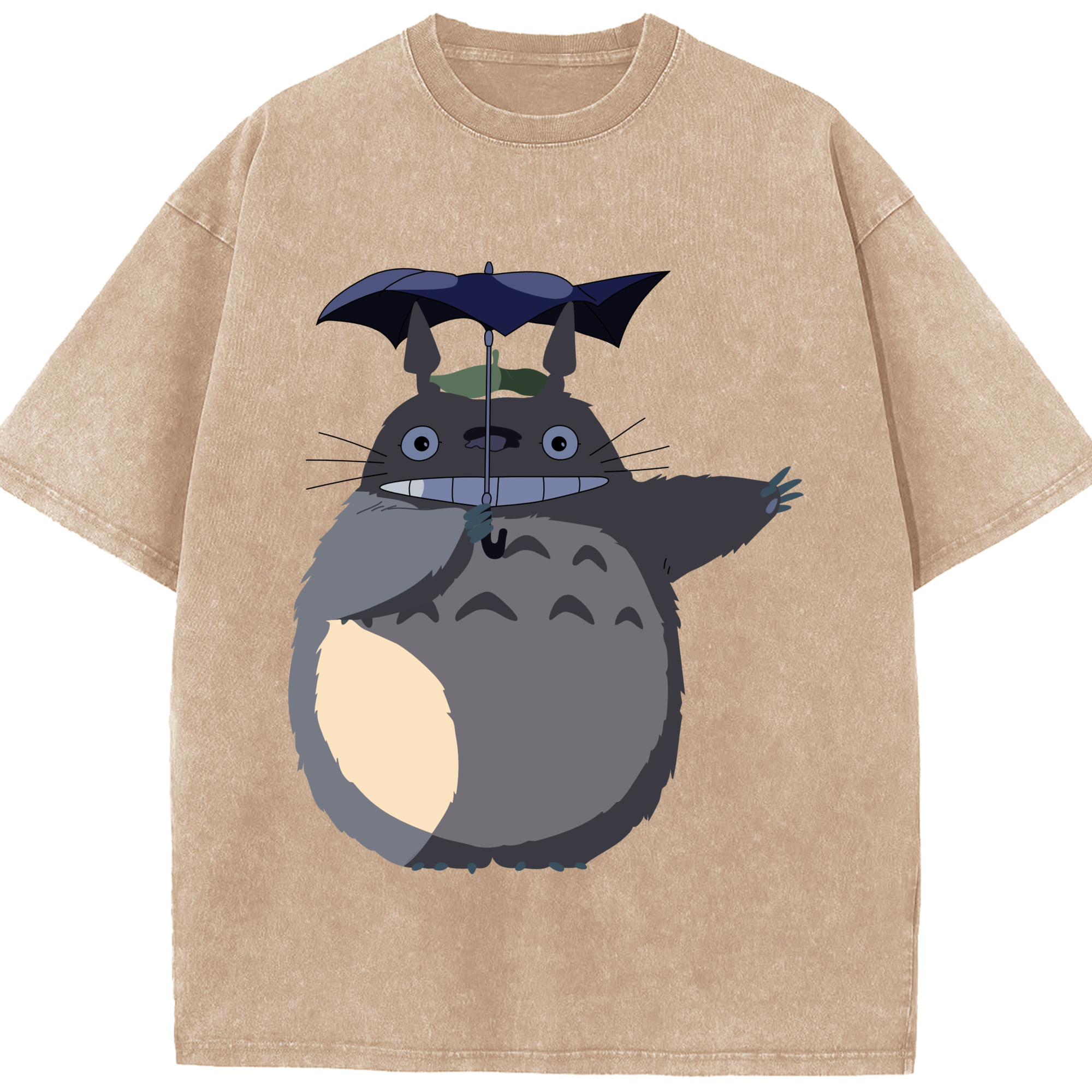 （画像用） となりのトトロ 草壁メイ 草壁サツキ My Neighbor Totoro Satsuki Kusakabe Mei Kusakabe 綿100% ヴィンテージ風 半袖Tシャツ（フロントプリント）