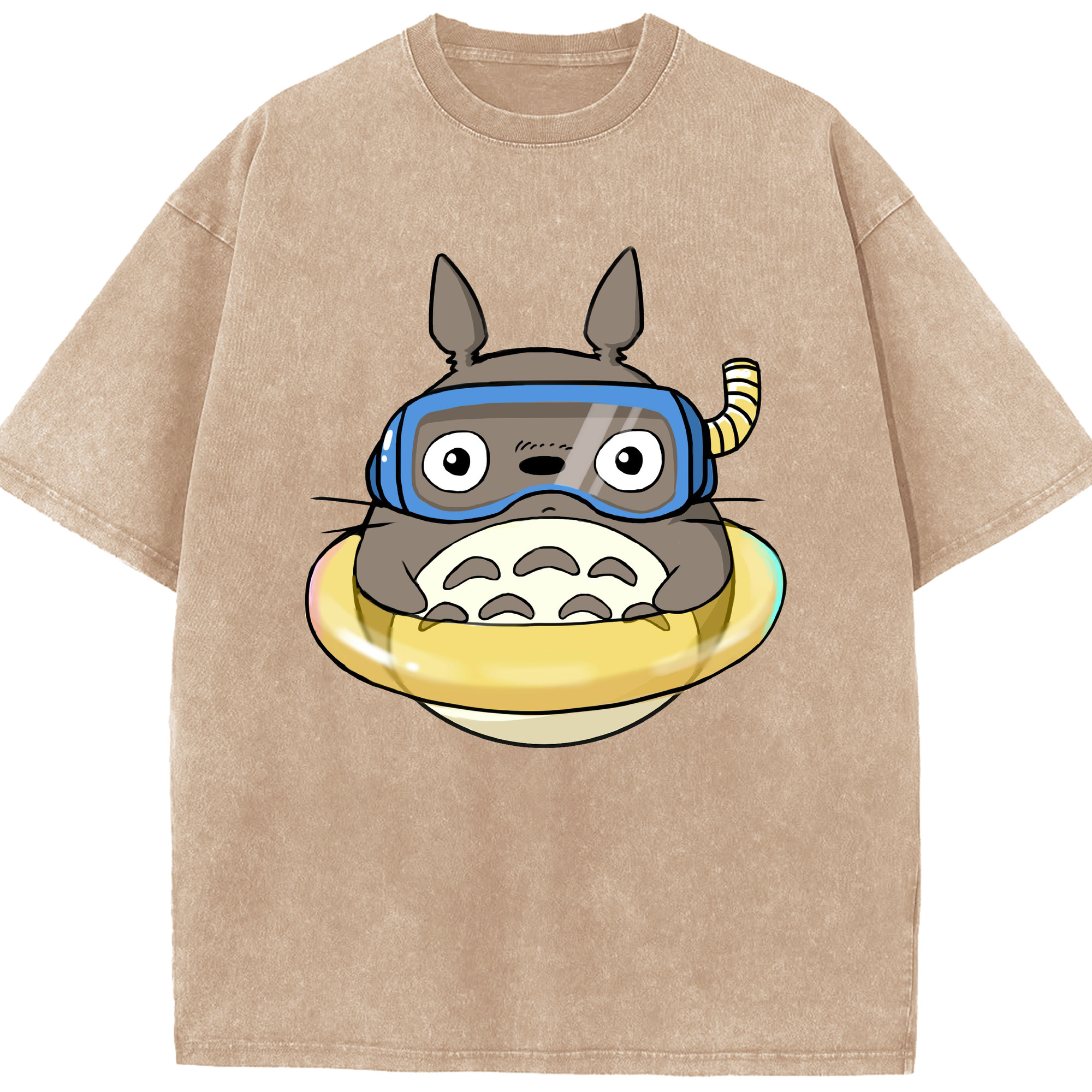 （画像用） となりのトトロ 草壁メイ 草壁サツキ My Neighbor Totoro Satsuki Kusakabe Mei Kusakabe 綿100% ヴィンテージ風 半袖Tシャツ（フロントプリント）