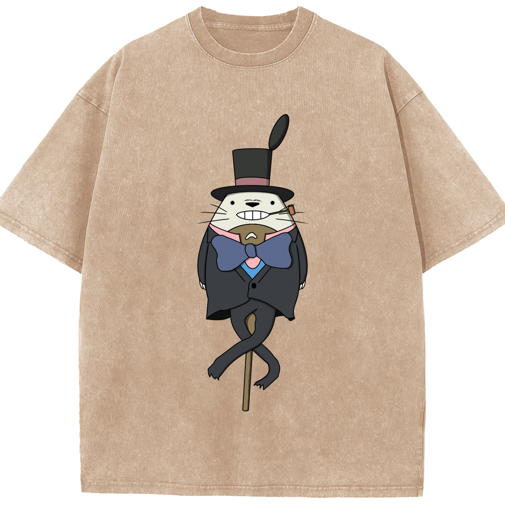 （画像用） となりのトトロ 草壁メイ 草壁サツキ My Neighbor Totoro Satsuki Kusakabe Mei Kusakabe 綿100% ヴィンテージ風 半袖Tシャツ（フロントプリント）