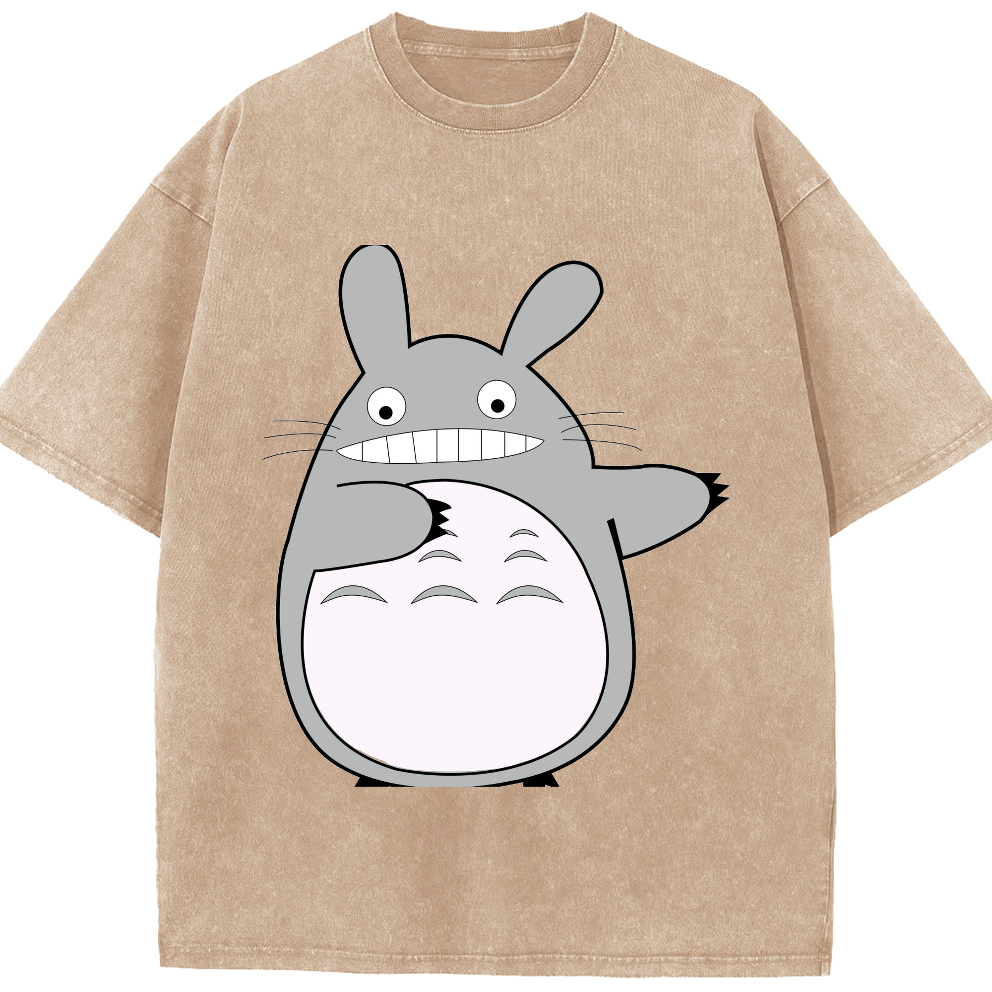 （画像用） となりのトトロ 草壁メイ 草壁サツキ My Neighbor Totoro Satsuki Kusakabe Mei Kusakabe 綿100% ヴィンテージ風 半袖Tシャツ（フロントプリント）