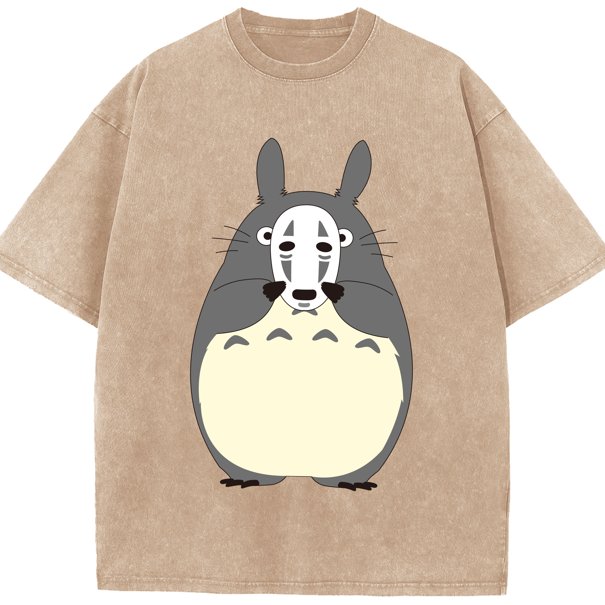 （画像用） となりのトトロ 草壁メイ 草壁サツキ My Neighbor Totoro Satsuki Kusakabe Mei Kusakabe 綿100% ヴィンテージ風 半袖Tシャツ（フロントプリント）