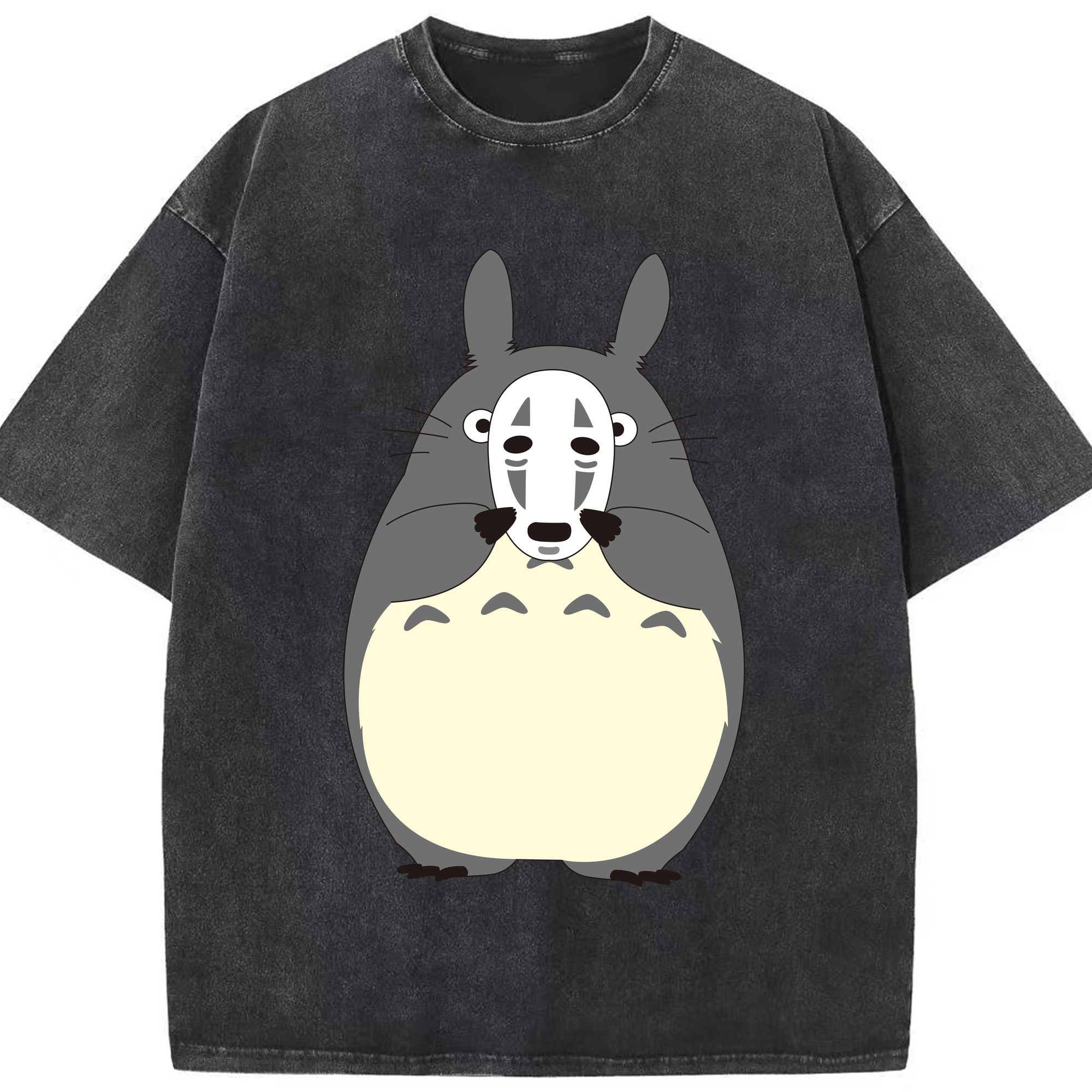 （画像用） となりのトトロ 草壁メイ 草壁サツキ My Neighbor Totoro Satsuki Kusakabe Mei Kusakabe 綿100% ヴィンテージ風 半袖Tシャツ（フロントプリント）