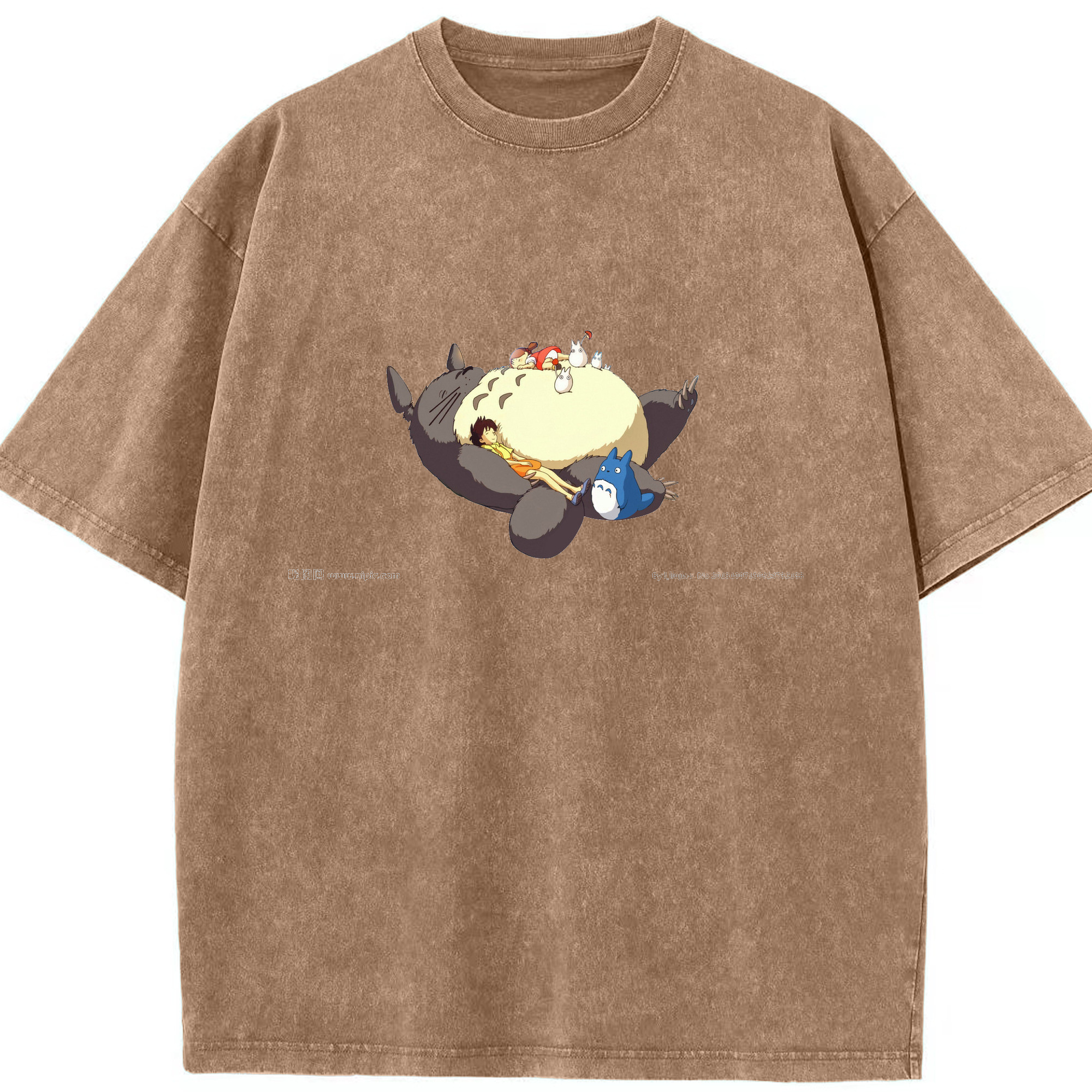 （画像用） となりのトトロ 草壁メイ 草壁サツキ My Neighbor Totoro Satsuki Kusakabe Mei Kusakabe 綿100% ヴィンテージ風 半袖Tシャツ（フロントプリント）