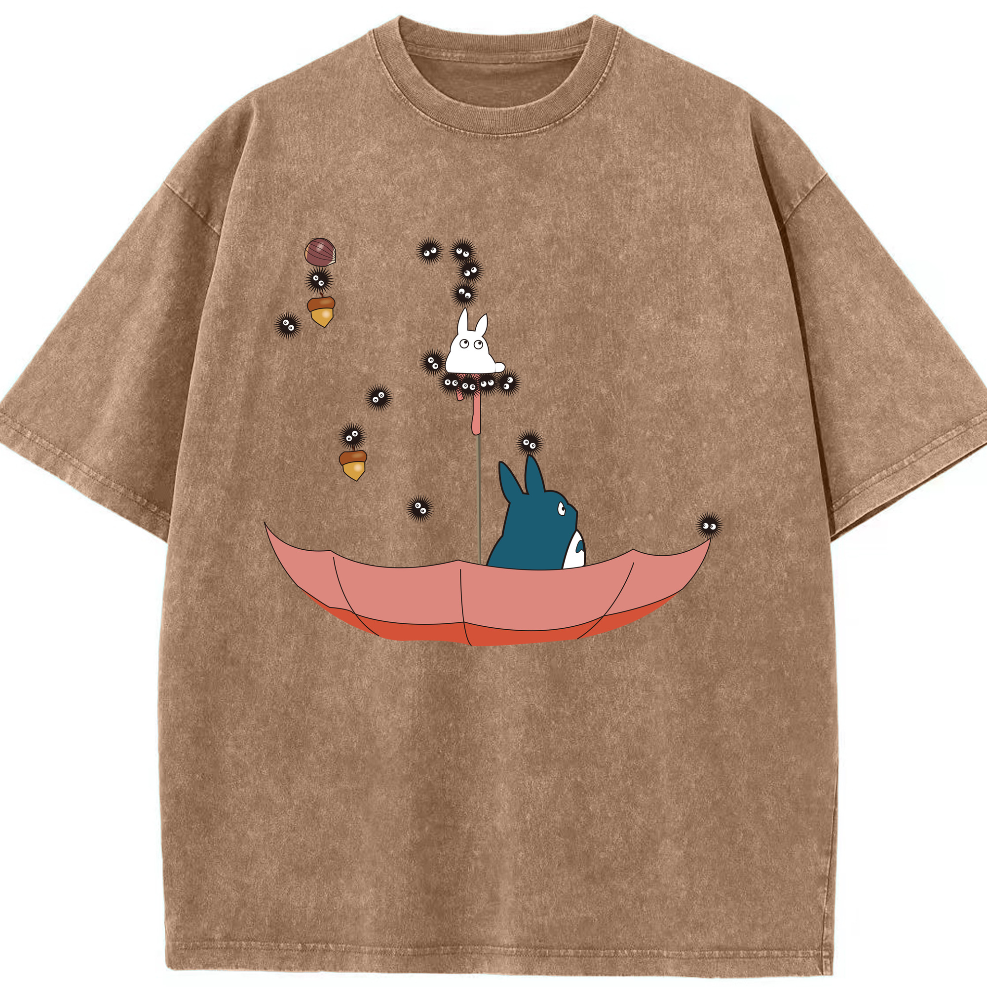 （画像用） となりのトトロ 草壁メイ 草壁サツキ My Neighbor Totoro Satsuki Kusakabe Mei Kusakabe 綿100% ヴィンテージ風 半袖Tシャツ（フロントプリント）
