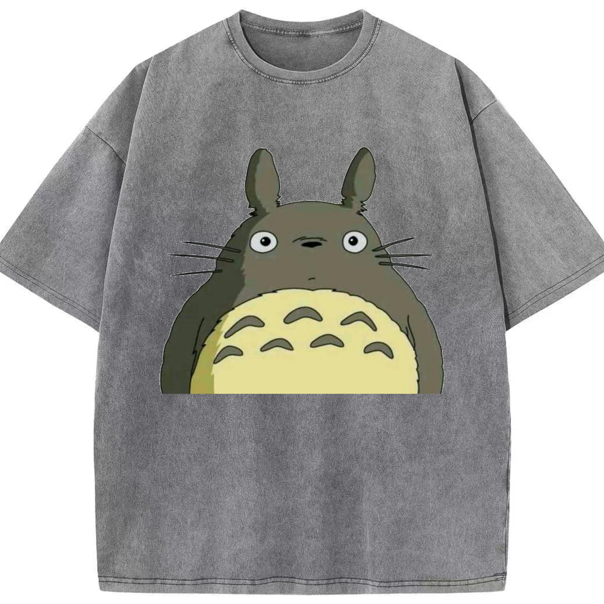 （画像用） となりのトトロ 草壁メイ 草壁サツキ My Neighbor Totoro Satsuki Kusakabe Mei Kusakabe 綿100% ヴィンテージ風 半袖Tシャツ（フロントプリント）