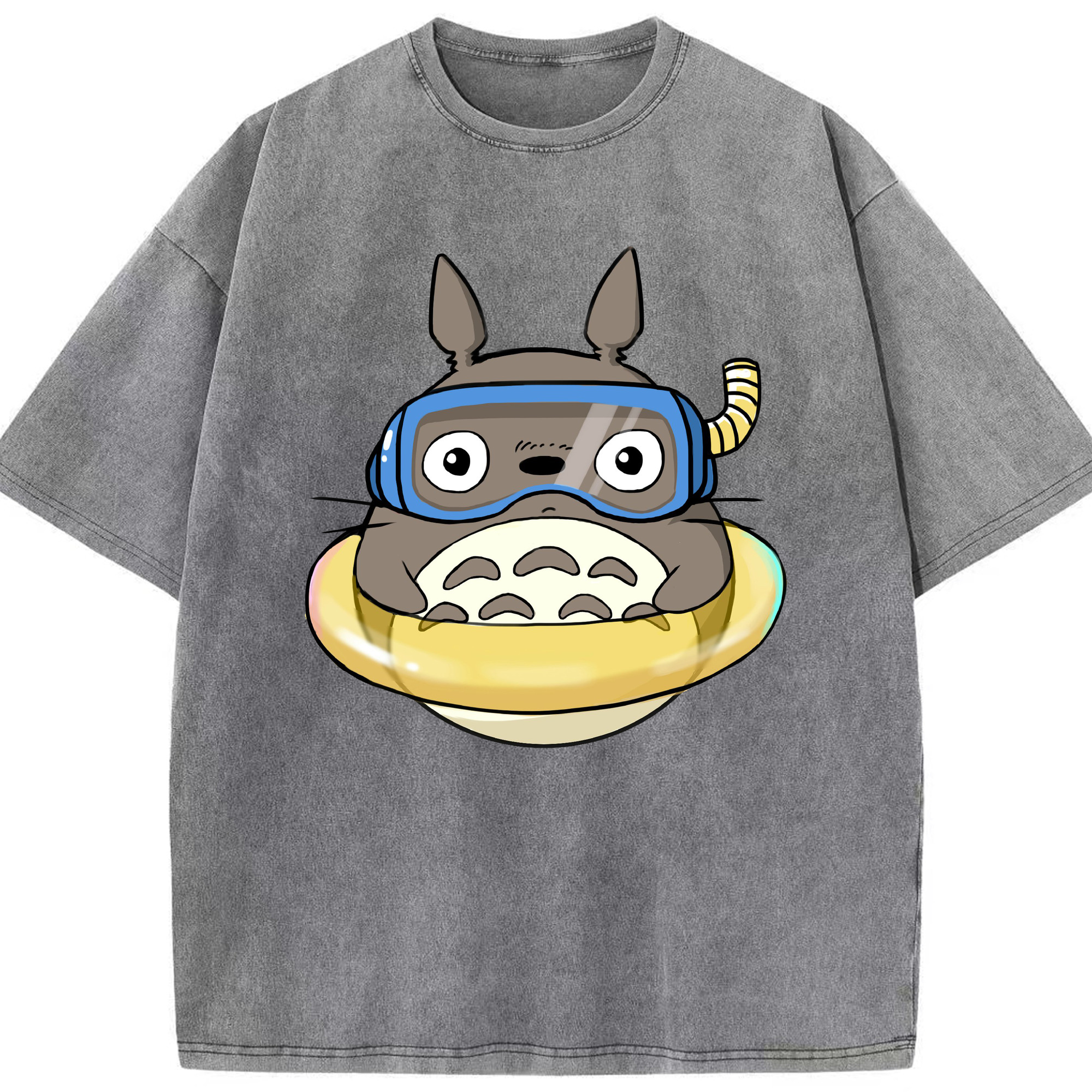 （画像用） となりのトトロ 草壁メイ 草壁サツキ My Neighbor Totoro Satsuki Kusakabe Mei Kusakabe 綿100% ヴィンテージ風 半袖Tシャツ（フロントプリント）
