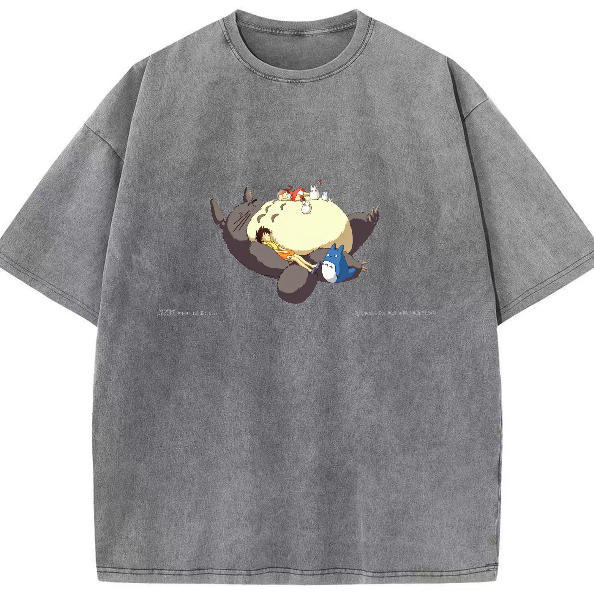 （画像用） となりのトトロ 草壁メイ 草壁サツキ My Neighbor Totoro Satsuki Kusakabe Mei Kusakabe 綿100% ヴィンテージ風 半袖Tシャツ（フロントプリント）