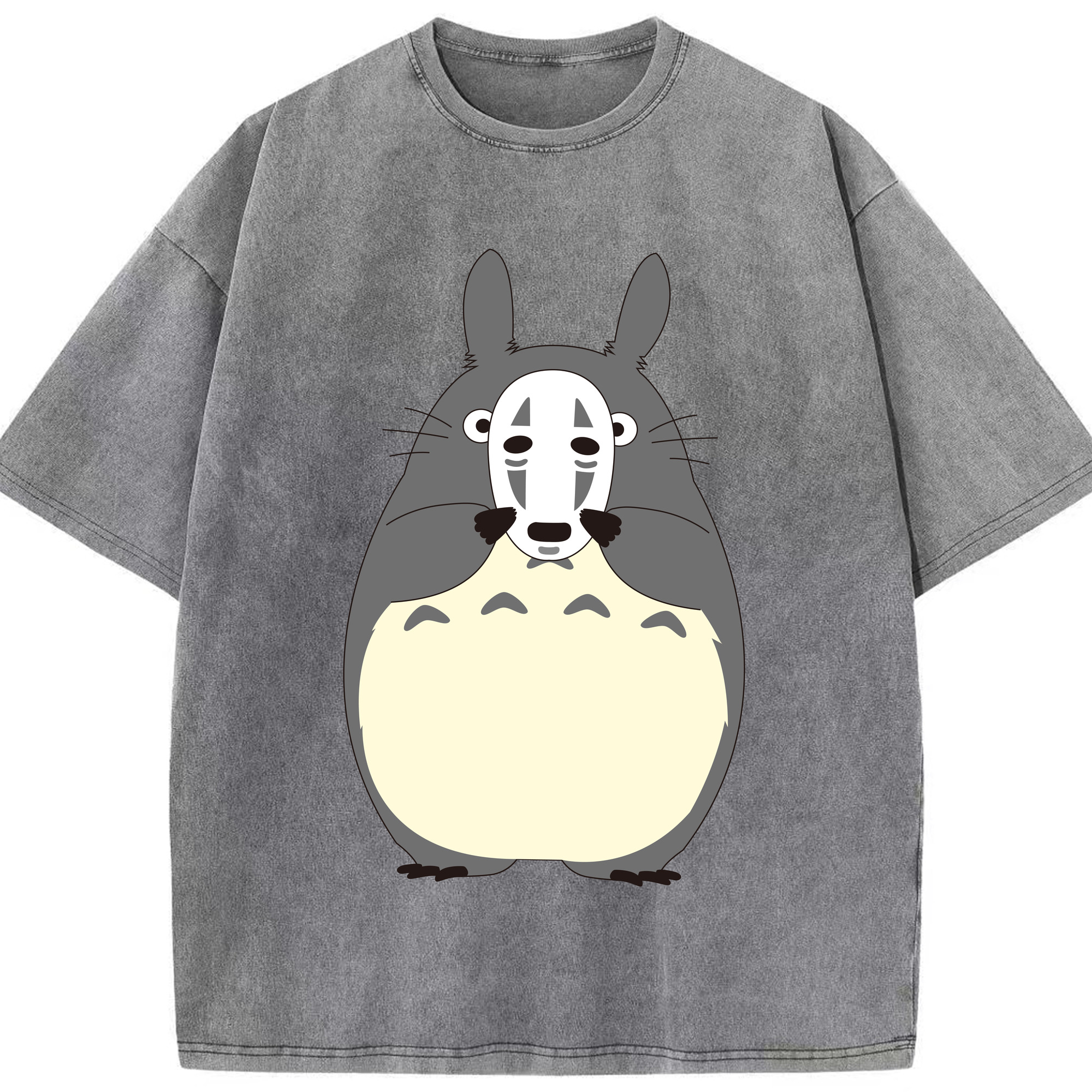 （画像用） となりのトトロ 草壁メイ 草壁サツキ My Neighbor Totoro Satsuki Kusakabe Mei Kusakabe 綿100% ヴィンテージ風 半袖Tシャツ（フロントプリント）