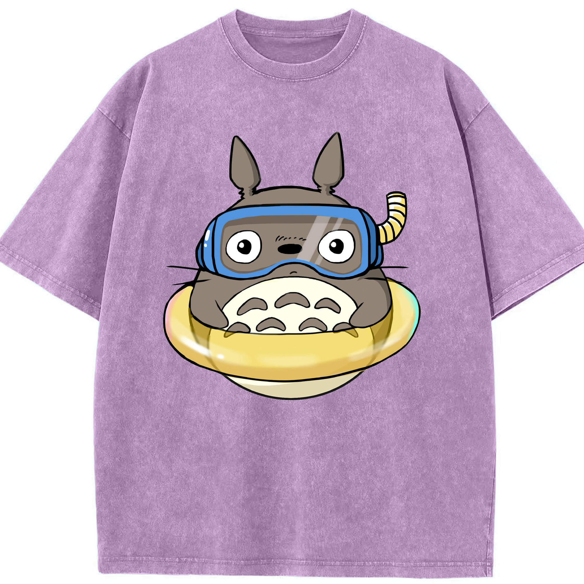 （画像用） となりのトトロ 草壁メイ 草壁サツキ My Neighbor Totoro Satsuki Kusakabe Mei Kusakabe 綿100% ヴィンテージ風 半袖Tシャツ（フロントプリント）