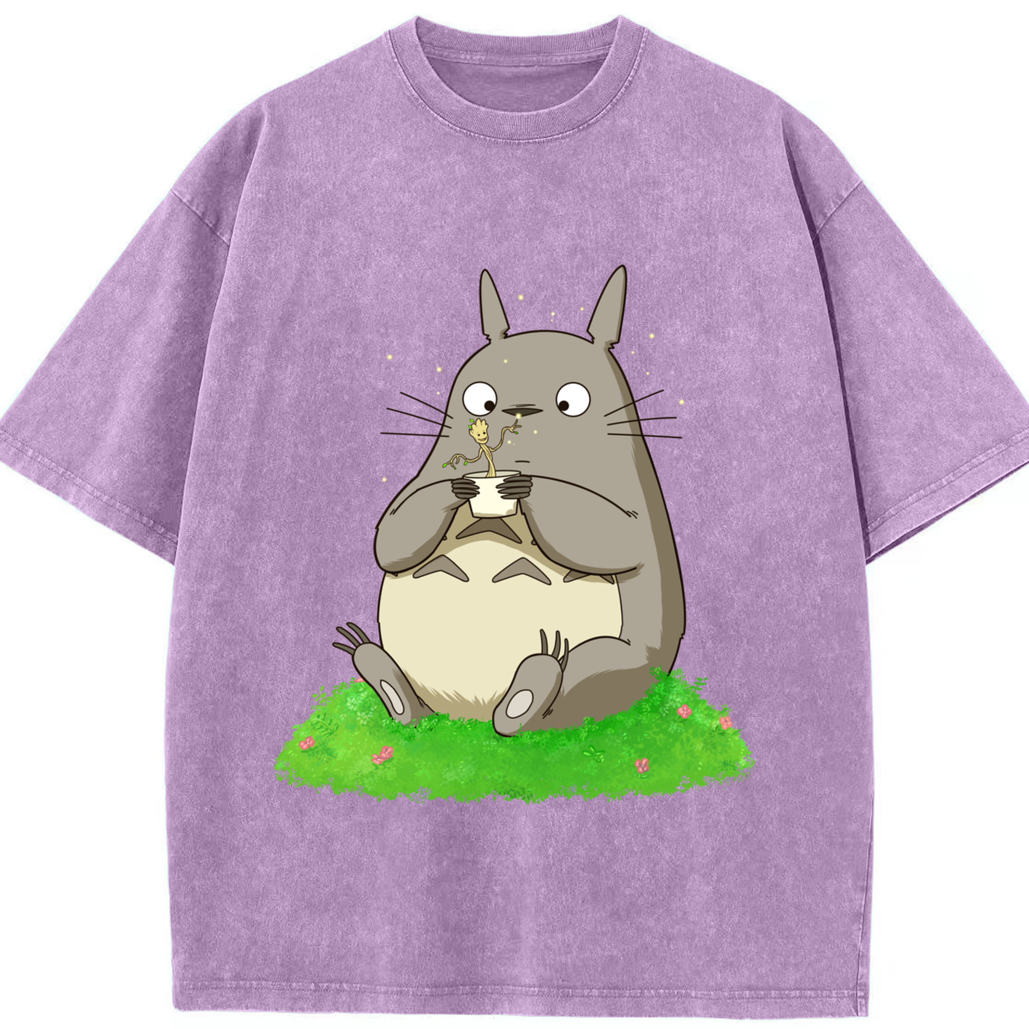 （画像用） となりのトトロ 草壁メイ 草壁サツキ My Neighbor Totoro Satsuki Kusakabe Mei Kusakabe 綿100% ヴィンテージ風 半袖Tシャツ（フロントプリント）