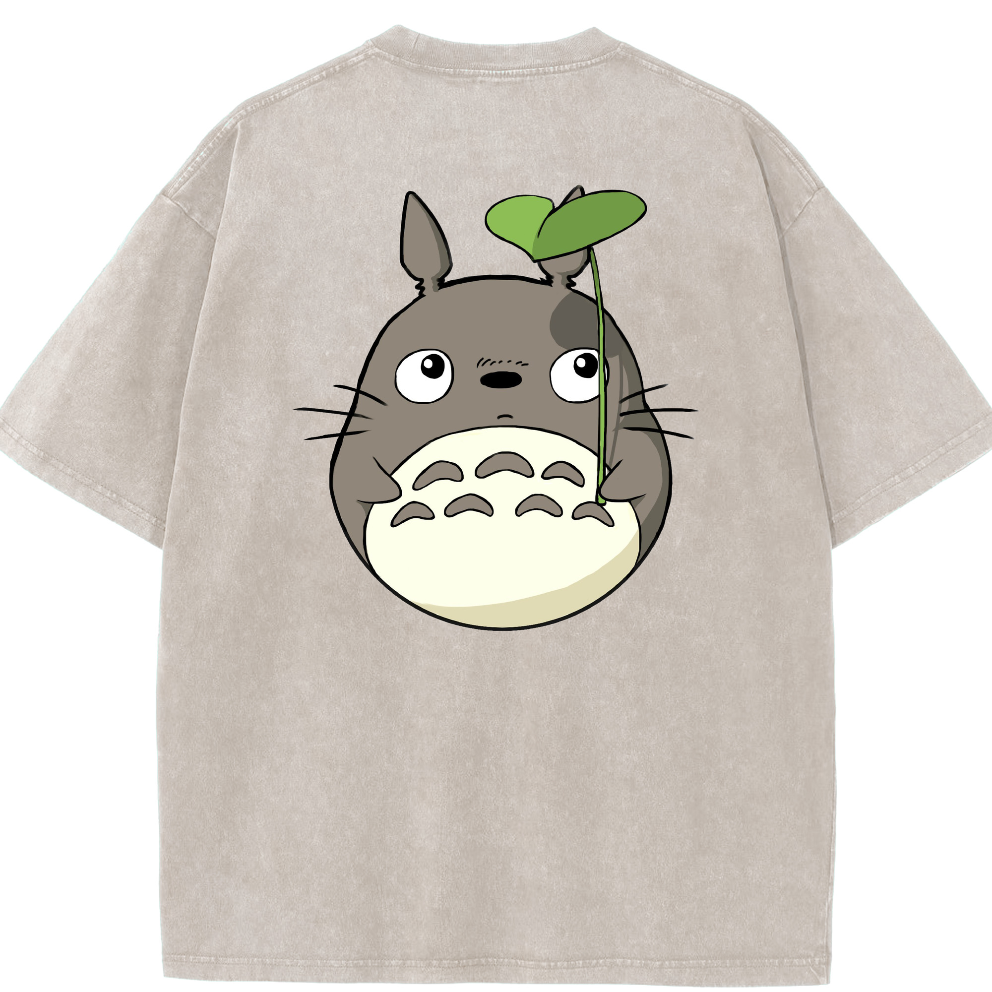（画像用） となりのトトロ 草壁メイ 草壁サツキ My Neighbor Totoro Satsuki Kusakabe Mei Kusakabe 綿100% ヴィンテージ風 半袖Tシャツ（背面プリント）