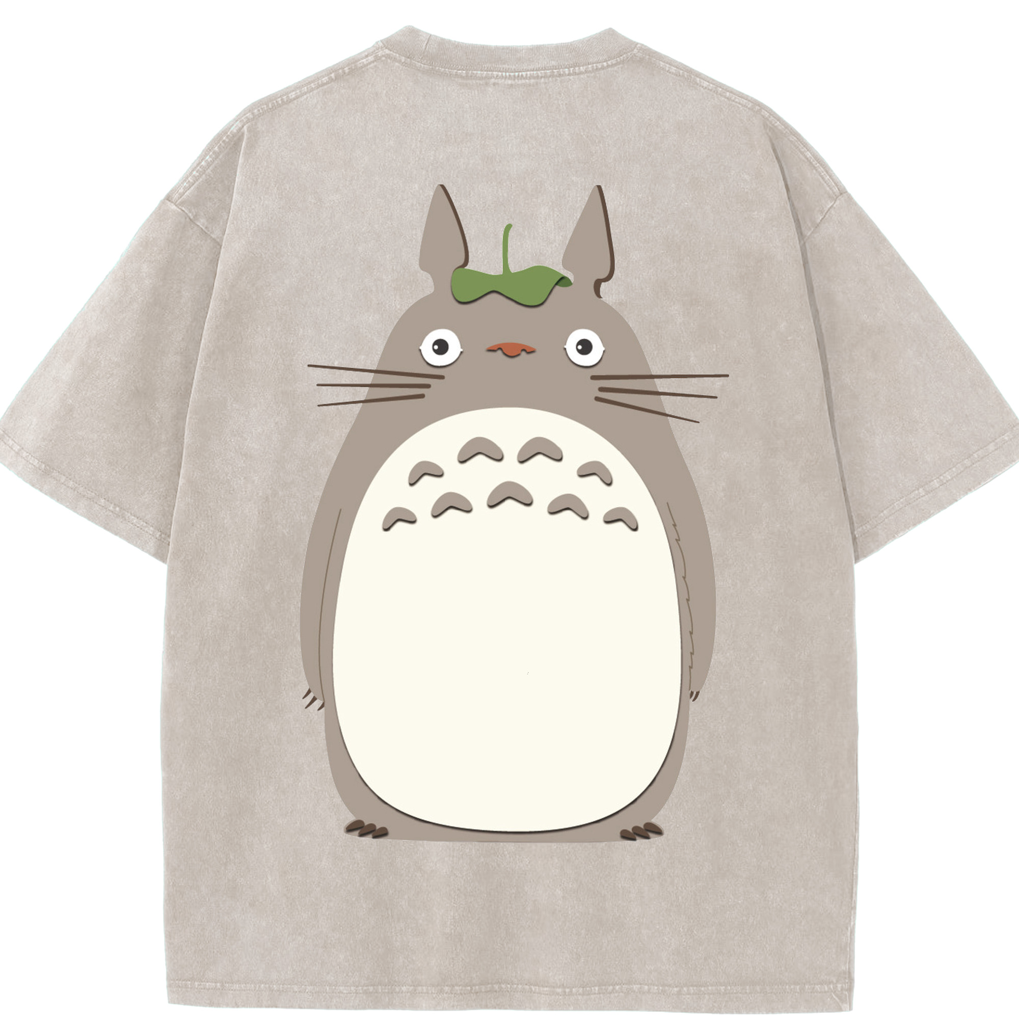 （画像用） となりのトトロ 草壁メイ 草壁サツキ My Neighbor Totoro Satsuki Kusakabe Mei Kusakabe 綿100% ヴィンテージ風 半袖Tシャツ（背面プリント）