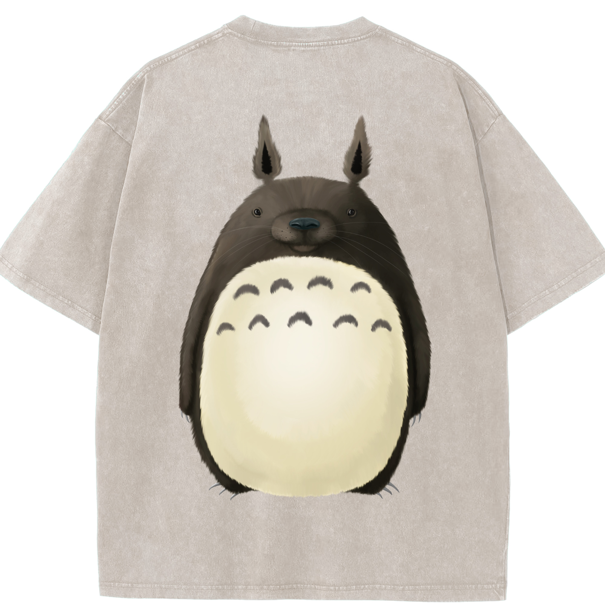 （画像用） となりのトトロ 草壁メイ 草壁サツキ My Neighbor Totoro Satsuki Kusakabe Mei Kusakabe 綿100% ヴィンテージ風 半袖Tシャツ（背面プリント）