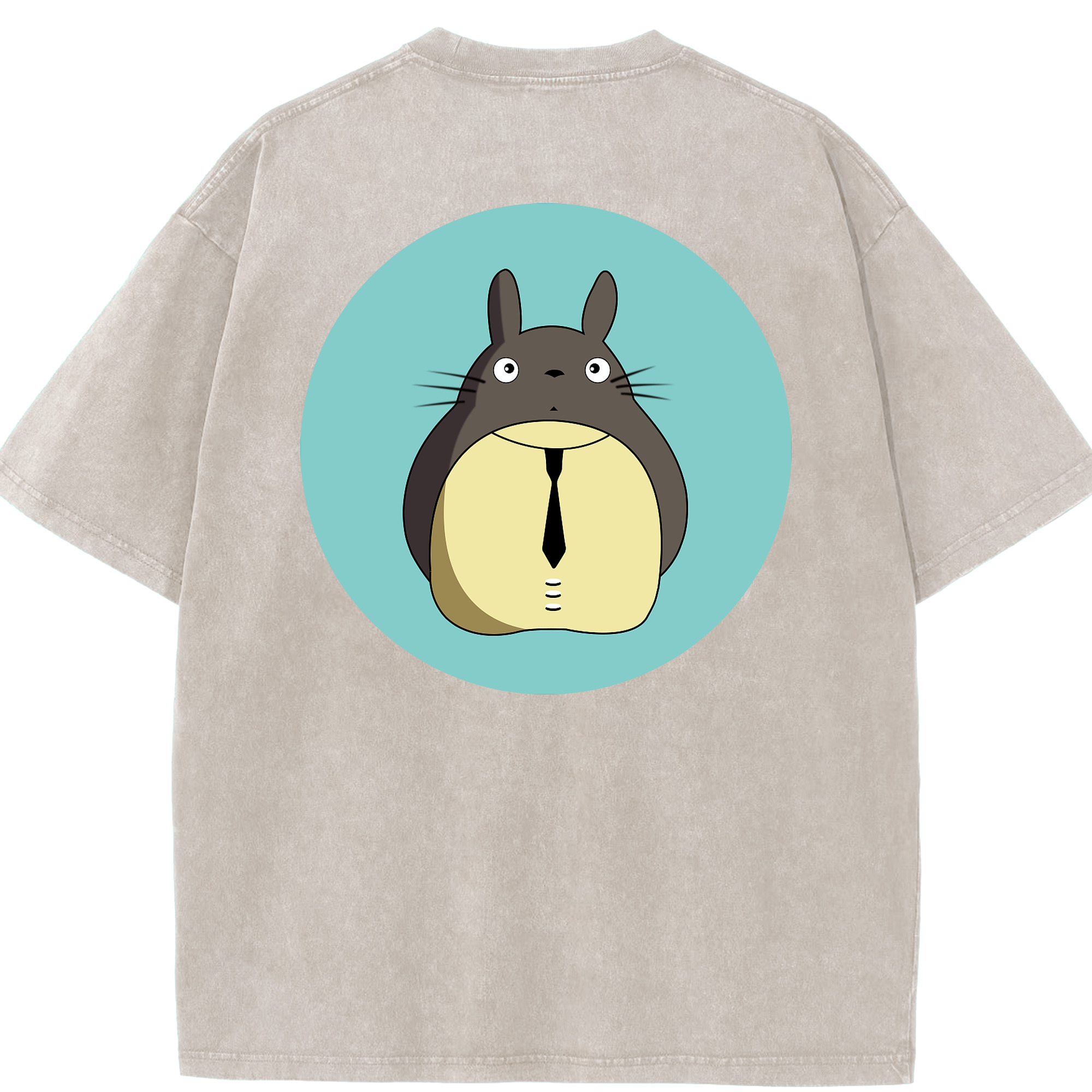 （画像用） となりのトトロ 草壁メイ 草壁サツキ My Neighbor Totoro Satsuki Kusakabe Mei Kusakabe 綿100% ヴィンテージ風 半袖Tシャツ（背面プリント）