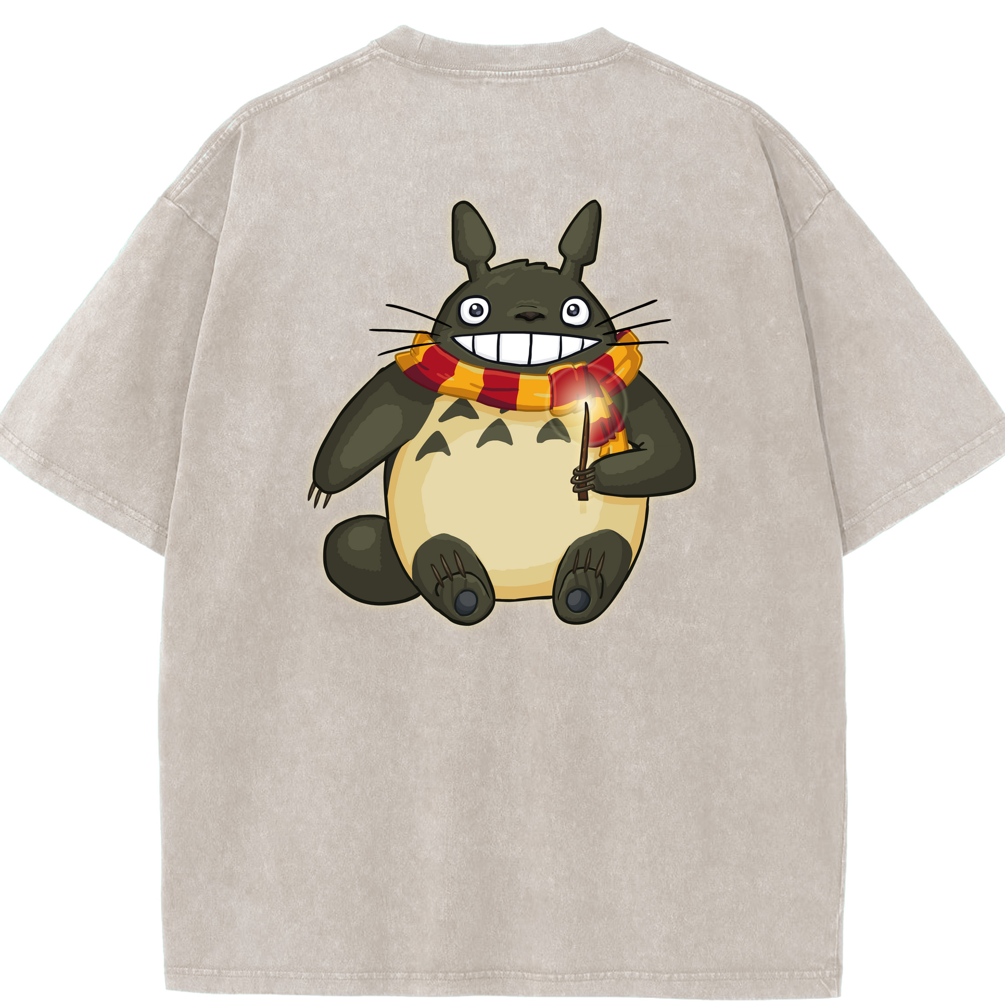 （画像用） となりのトトロ 草壁メイ 草壁サツキ My Neighbor Totoro Satsuki Kusakabe Mei Kusakabe 綿100% ヴィンテージ風 半袖Tシャツ（背面プリント）