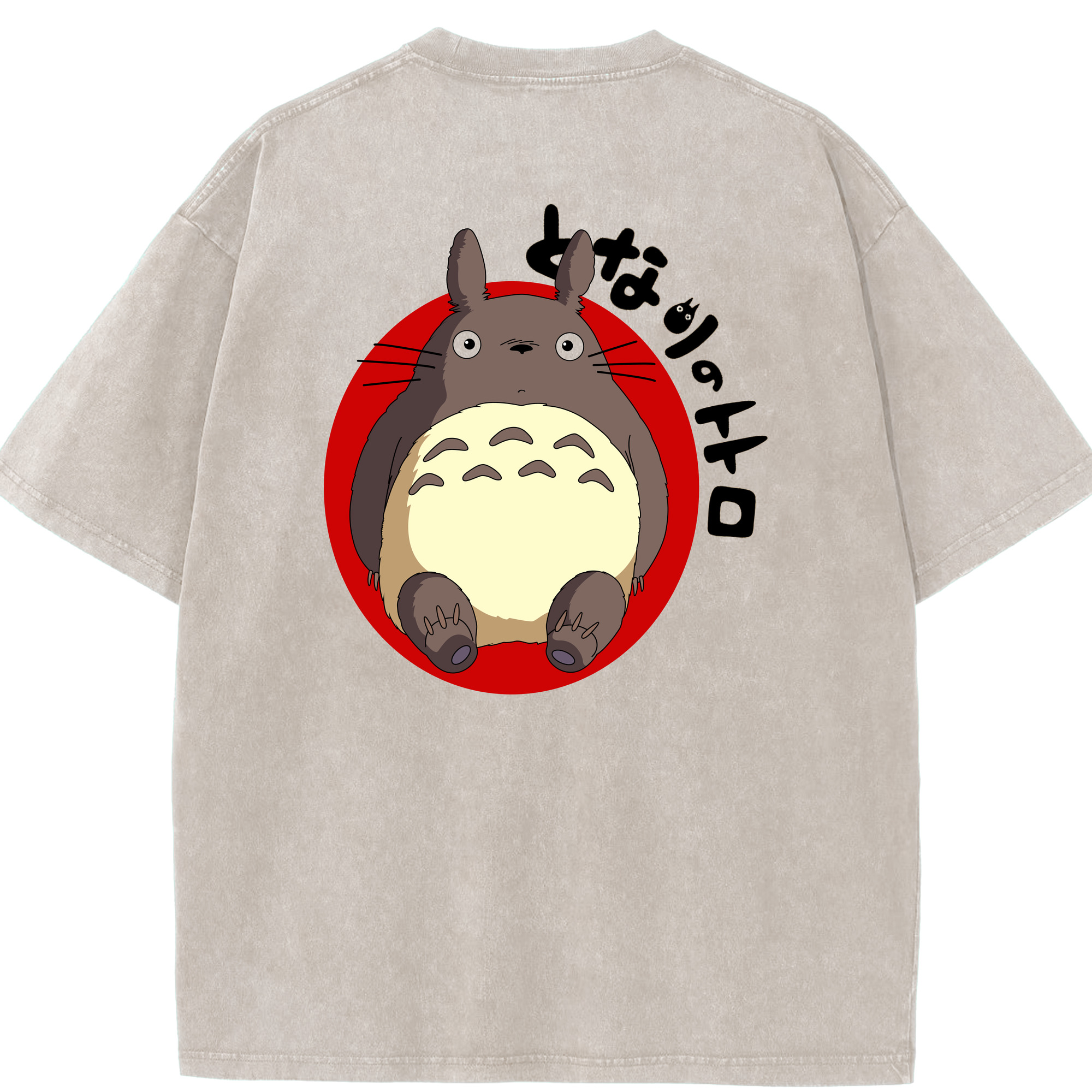 （画像用） となりのトトロ 草壁メイ 草壁サツキ My Neighbor Totoro Satsuki Kusakabe Mei Kusakabe 綿100% ヴィンテージ風 半袖Tシャツ（背面プリント）