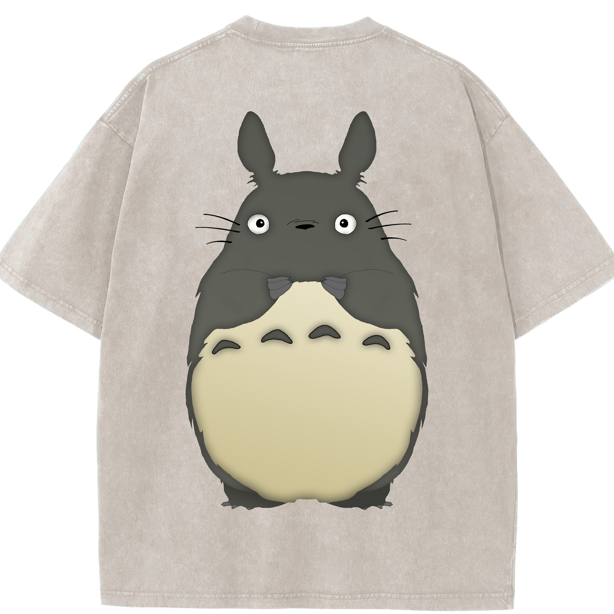 （画像用） となりのトトロ 草壁メイ 草壁サツキ My Neighbor Totoro Satsuki Kusakabe Mei Kusakabe 綿100% ヴィンテージ風 半袖Tシャツ（背面プリント）