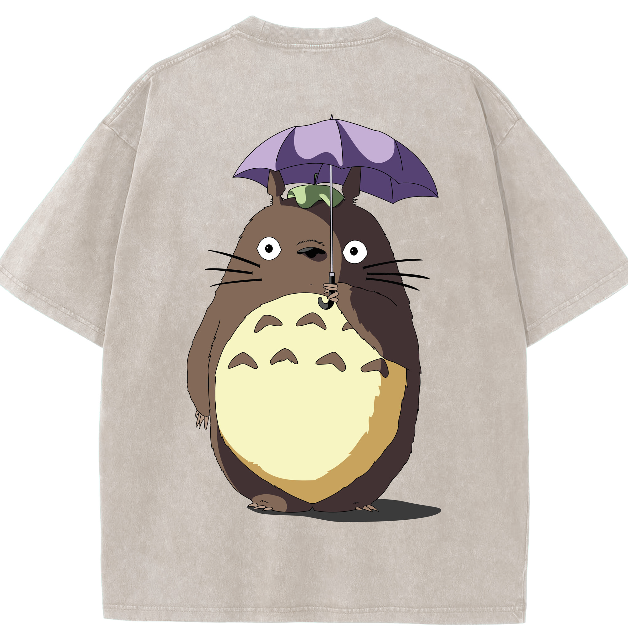 （画像用） となりのトトロ 草壁メイ 草壁サツキ My Neighbor Totoro Satsuki Kusakabe Mei Kusakabe 綿100% ヴィンテージ風 半袖Tシャツ（背面プリント）