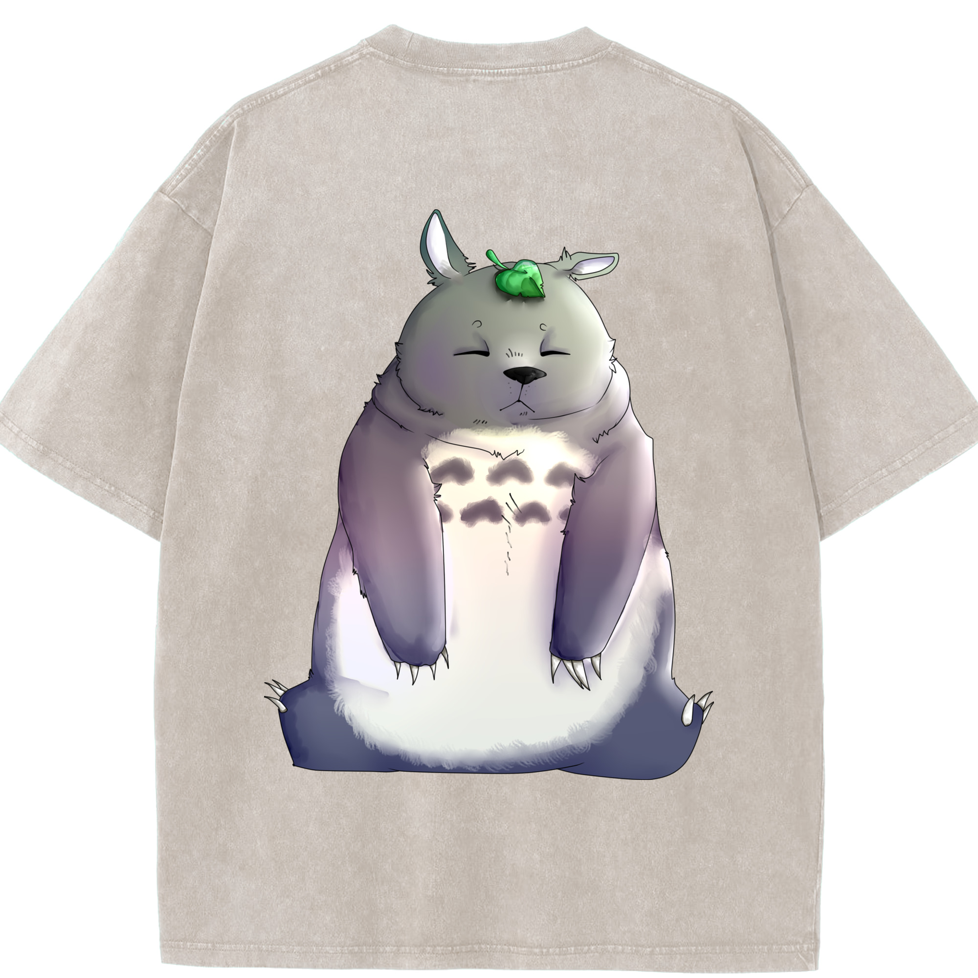（画像用） となりのトトロ 草壁メイ 草壁サツキ My Neighbor Totoro Satsuki Kusakabe Mei Kusakabe 綿100% ヴィンテージ風 半袖Tシャツ（背面プリント）