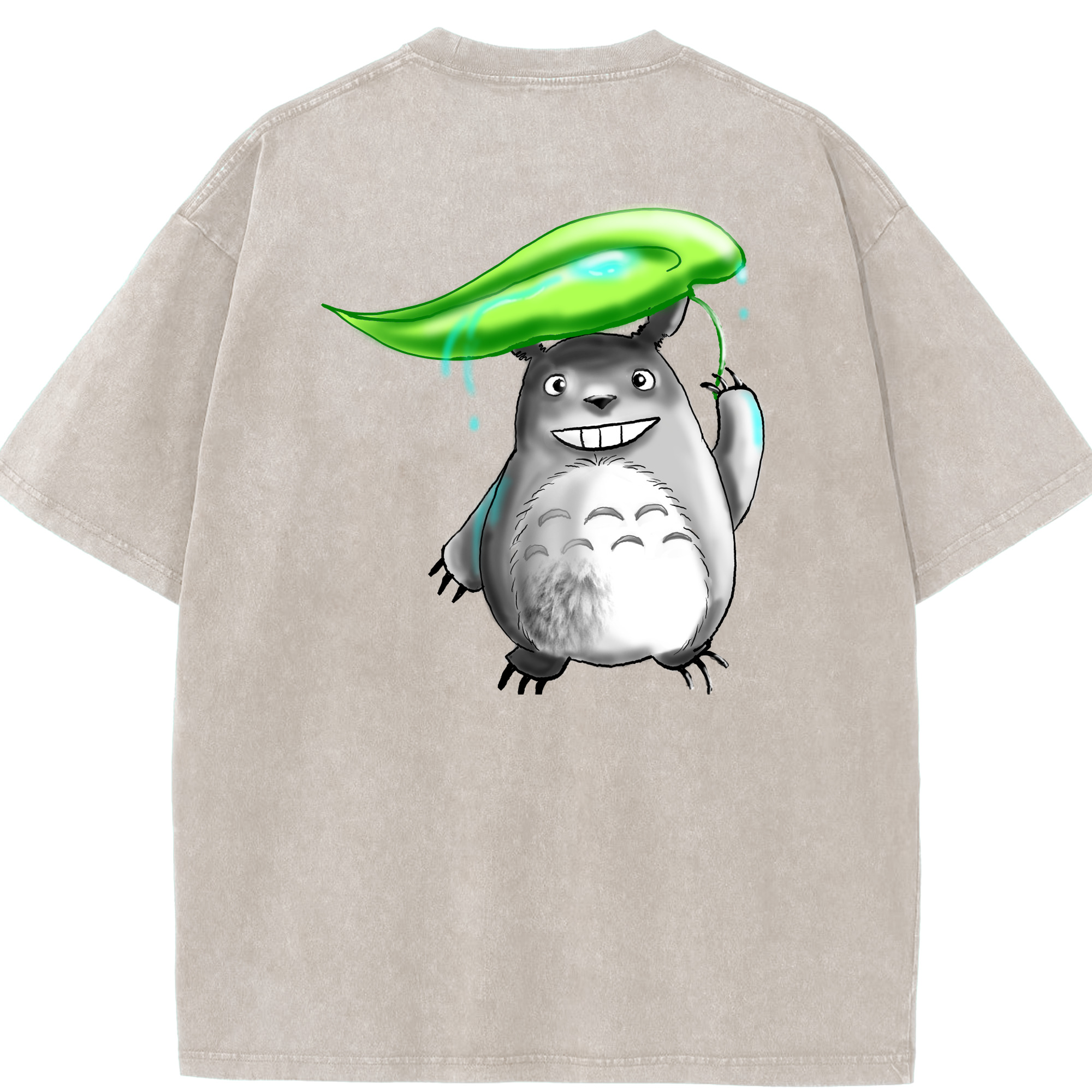（画像用） となりのトトロ 草壁メイ 草壁サツキ My Neighbor Totoro Satsuki Kusakabe Mei Kusakabe 綿100% ヴィンテージ風 半袖Tシャツ（背面プリント）