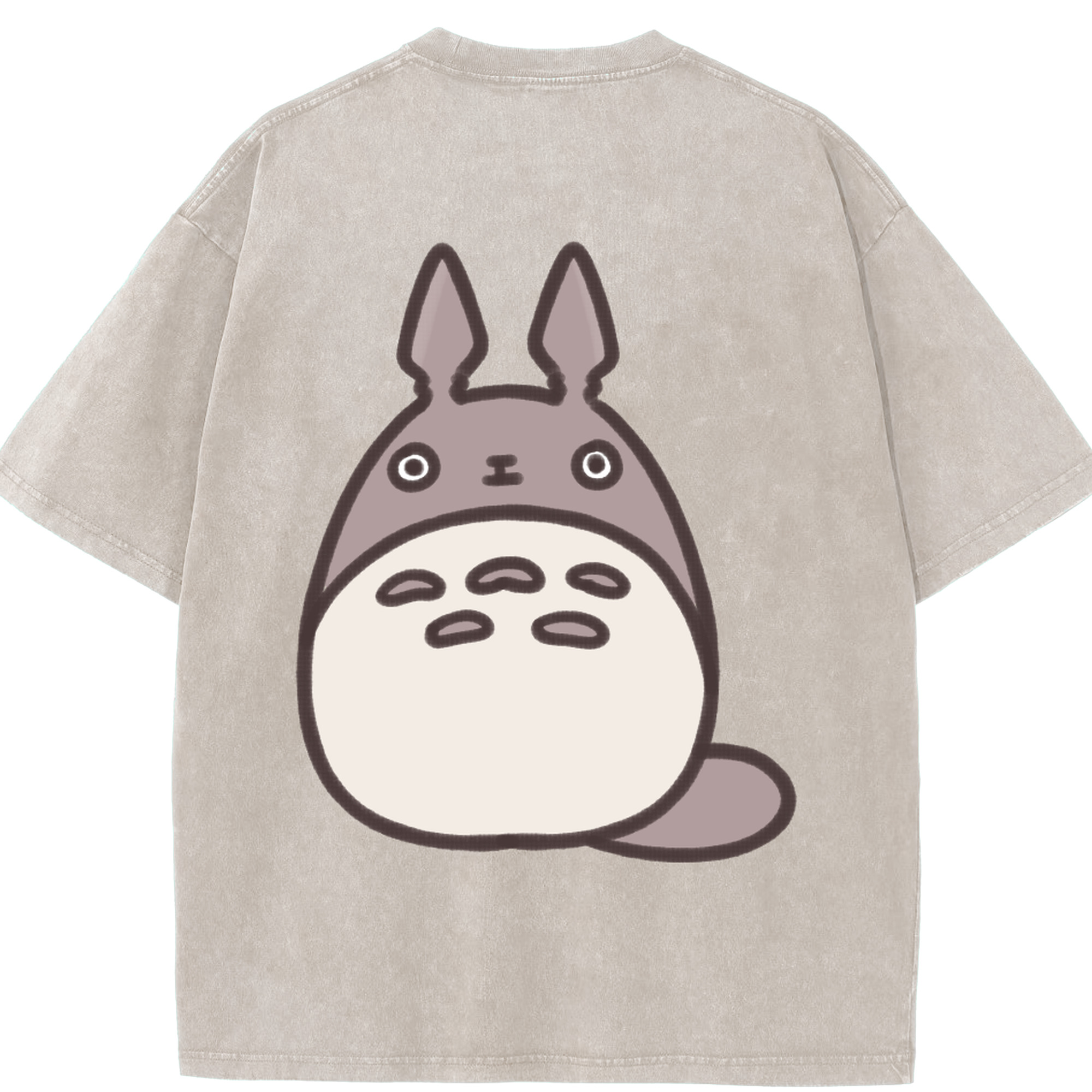 （画像用） となりのトトロ 草壁メイ 草壁サツキ My Neighbor Totoro Satsuki Kusakabe Mei Kusakabe 綿100% ヴィンテージ風 半袖Tシャツ（背面プリント）