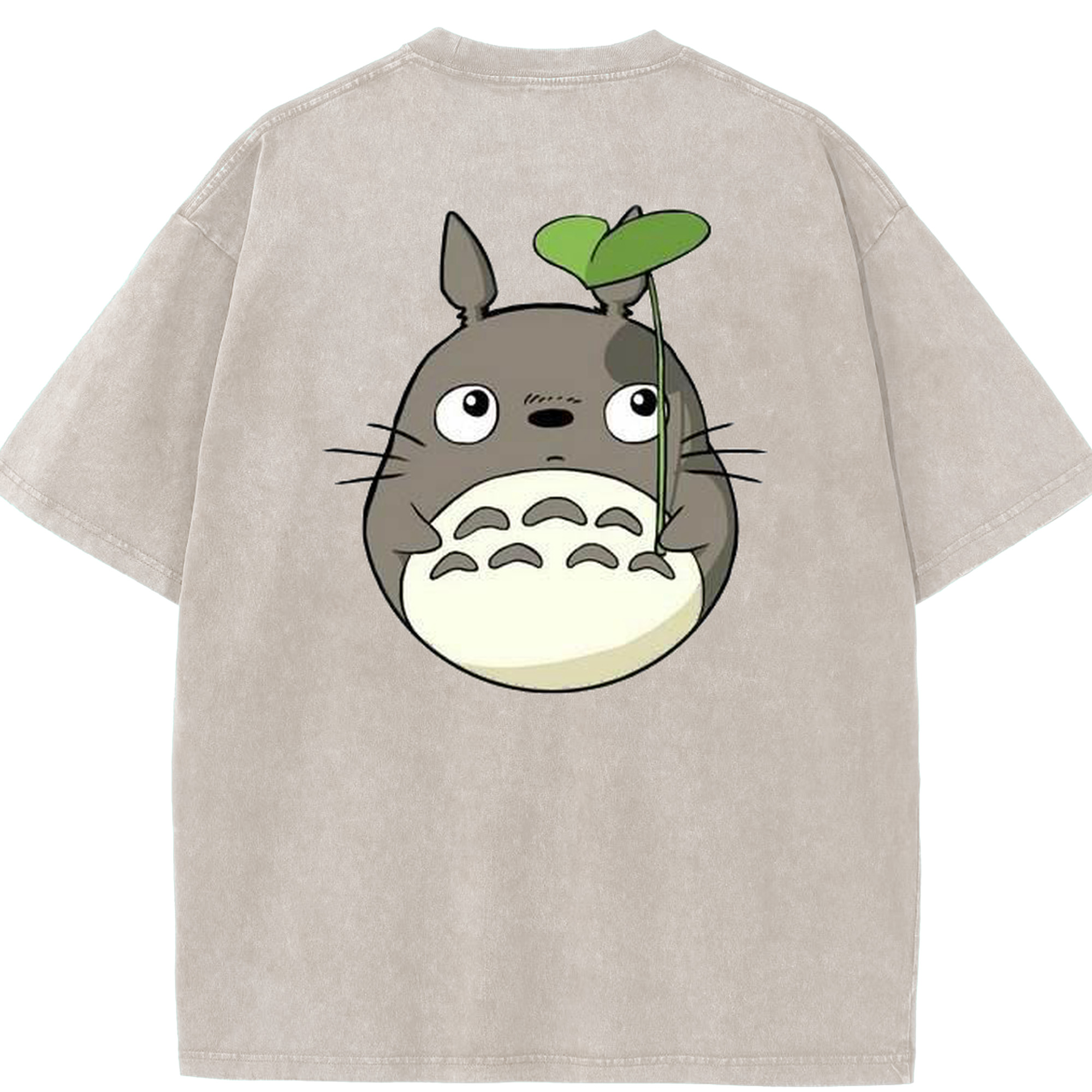 （画像用） となりのトトロ 草壁メイ 草壁サツキ My Neighbor Totoro Satsuki Kusakabe Mei Kusakabe 綿100% ヴィンテージ風 半袖Tシャツ（背面プリント）