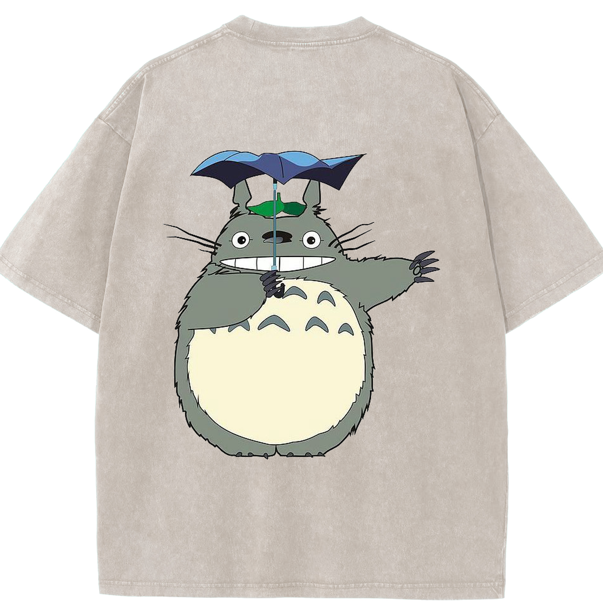 （画像用） となりのトトロ 草壁メイ 草壁サツキ My Neighbor Totoro Satsuki Kusakabe Mei Kusakabe 綿100% ヴィンテージ風 半袖Tシャツ（背面プリント）