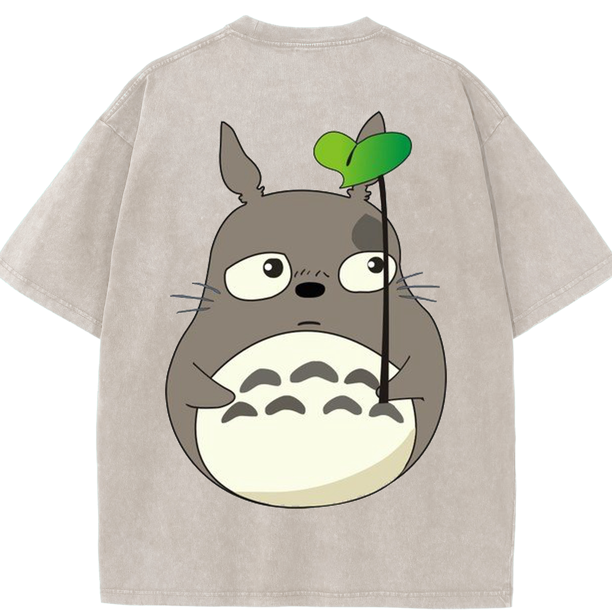 （画像用） となりのトトロ 草壁メイ 草壁サツキ My Neighbor Totoro Satsuki Kusakabe Mei Kusakabe 綿100% ヴィンテージ風 半袖Tシャツ（背面プリント）