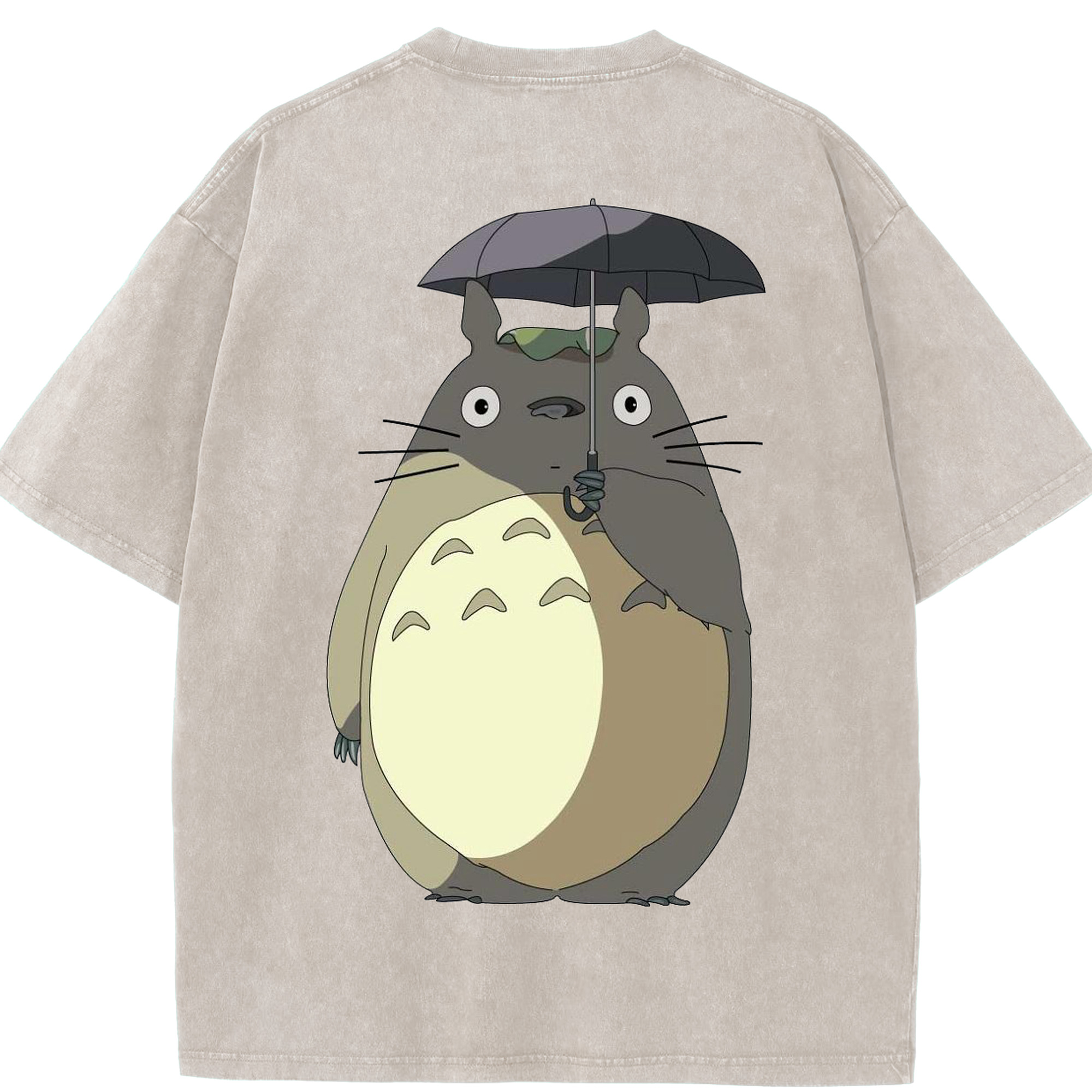 （画像用） となりのトトロ 草壁メイ 草壁サツキ My Neighbor Totoro Satsuki Kusakabe Mei Kusakabe 綿100% ヴィンテージ風 半袖Tシャツ（背面プリント）