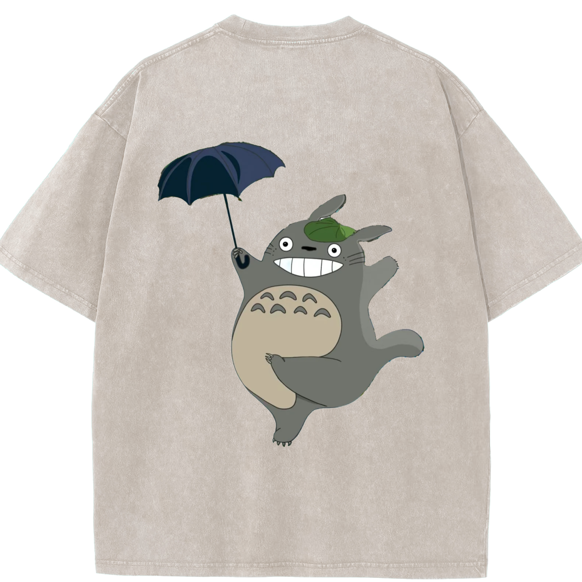 （画像用） となりのトトロ 草壁メイ 草壁サツキ My Neighbor Totoro Satsuki Kusakabe Mei Kusakabe 綿100% ヴィンテージ風 半袖Tシャツ（背面プリント）