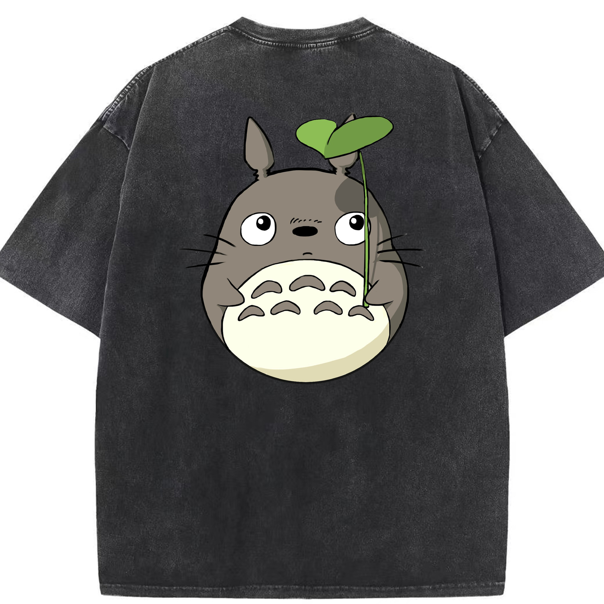 （画像用） となりのトトロ 草壁メイ 草壁サツキ My Neighbor Totoro Satsuki Kusakabe Mei Kusakabe 綿100% ヴィンテージ風 半袖Tシャツ（背面プリント）