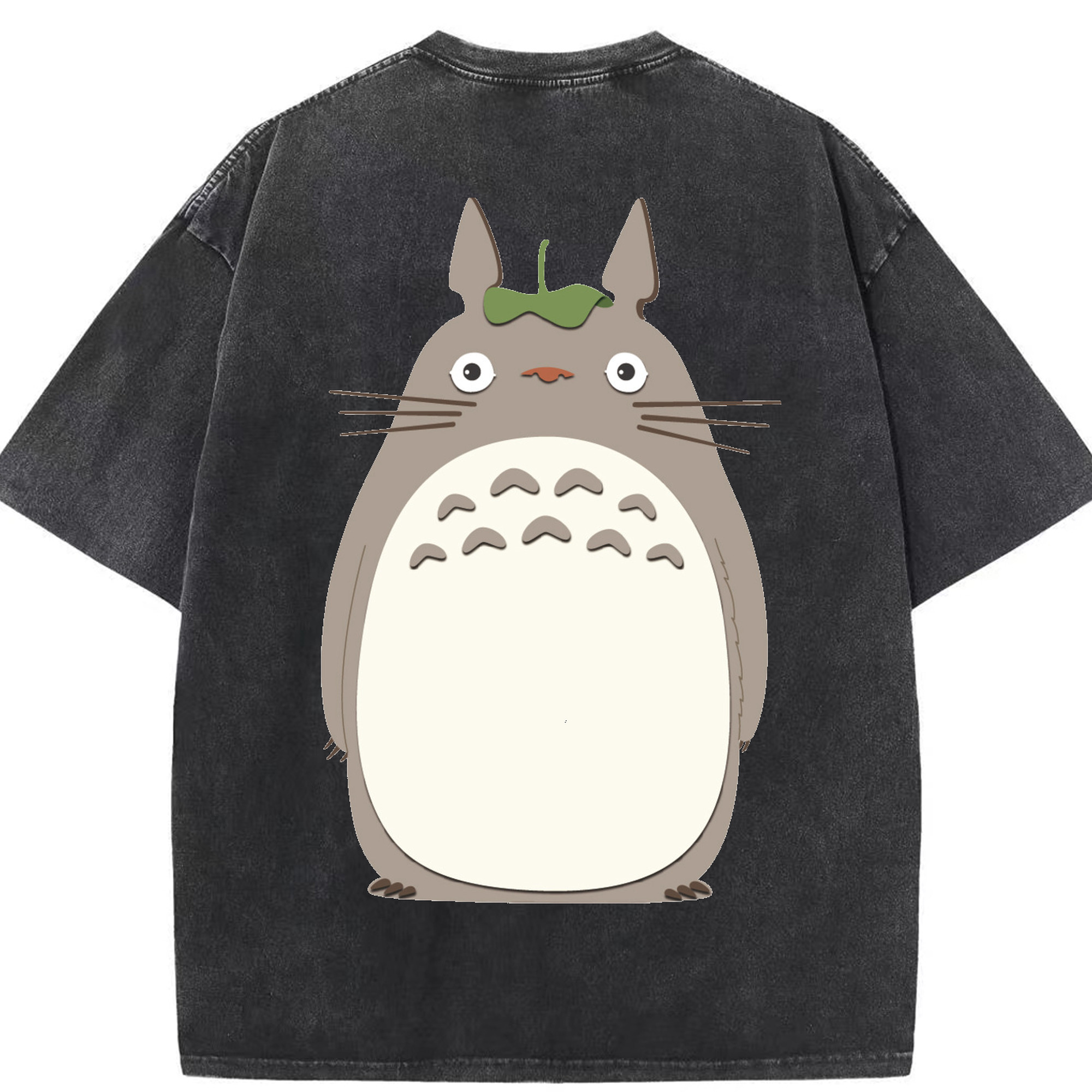 （画像用） となりのトトロ 草壁メイ 草壁サツキ My Neighbor Totoro Satsuki Kusakabe Mei Kusakabe 綿100% ヴィンテージ風 半袖Tシャツ（背面プリント）