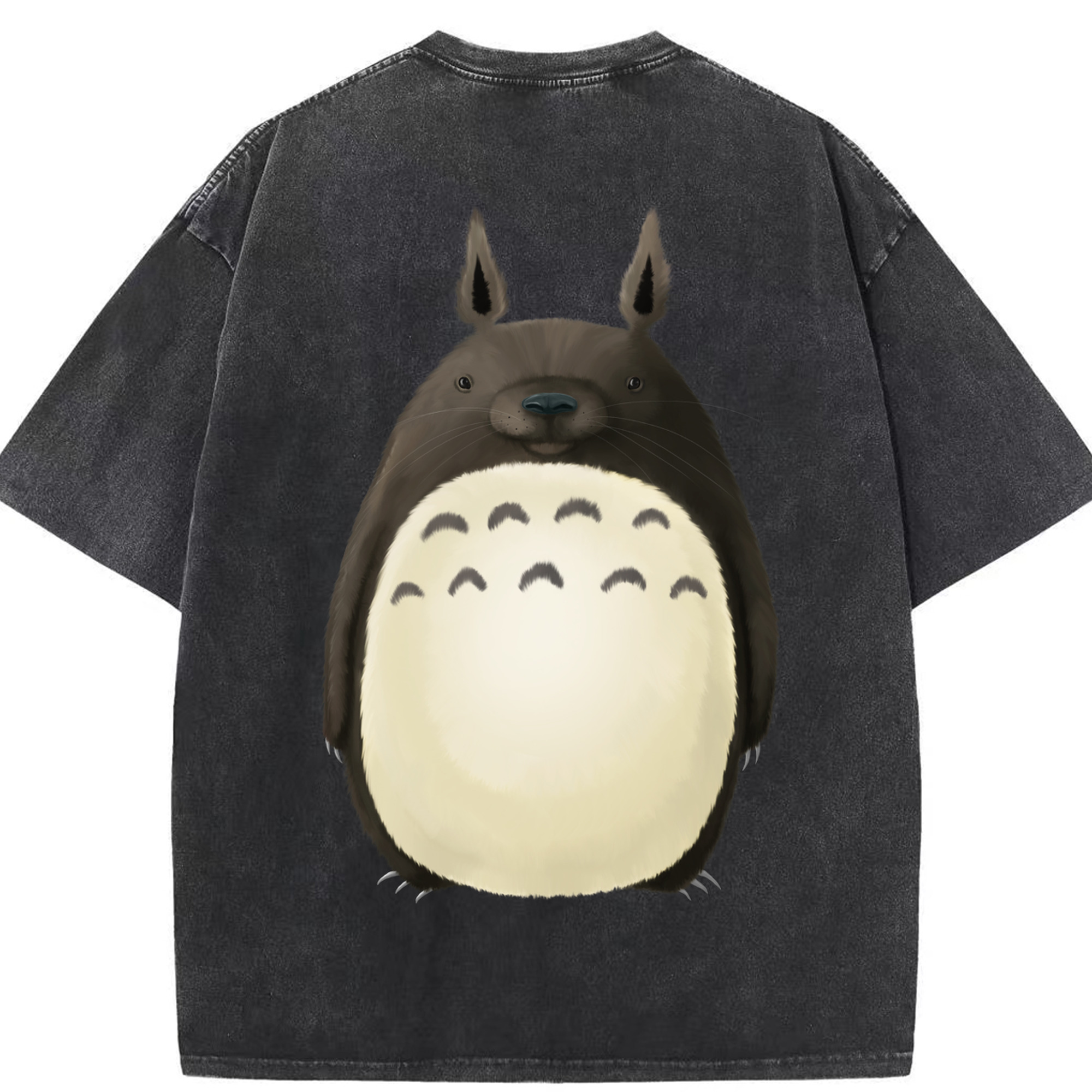 （画像用） となりのトトロ 草壁メイ 草壁サツキ My Neighbor Totoro Satsuki Kusakabe Mei Kusakabe 綿100% ヴィンテージ風 半袖Tシャツ（背面プリント）