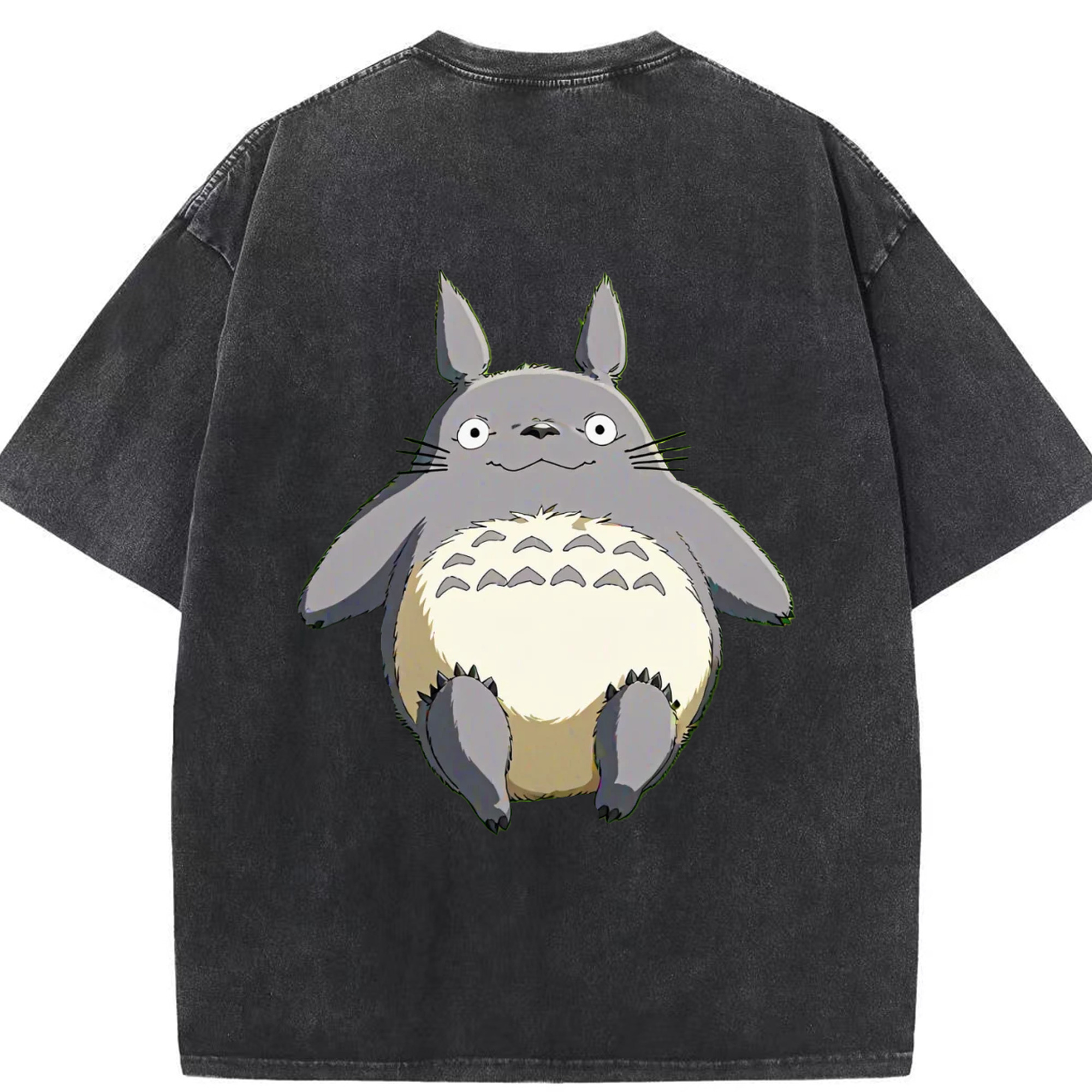 （画像用） となりのトトロ 草壁メイ 草壁サツキ My Neighbor Totoro Satsuki Kusakabe Mei Kusakabe 綿100% ヴィンテージ風 半袖Tシャツ（背面プリント）
