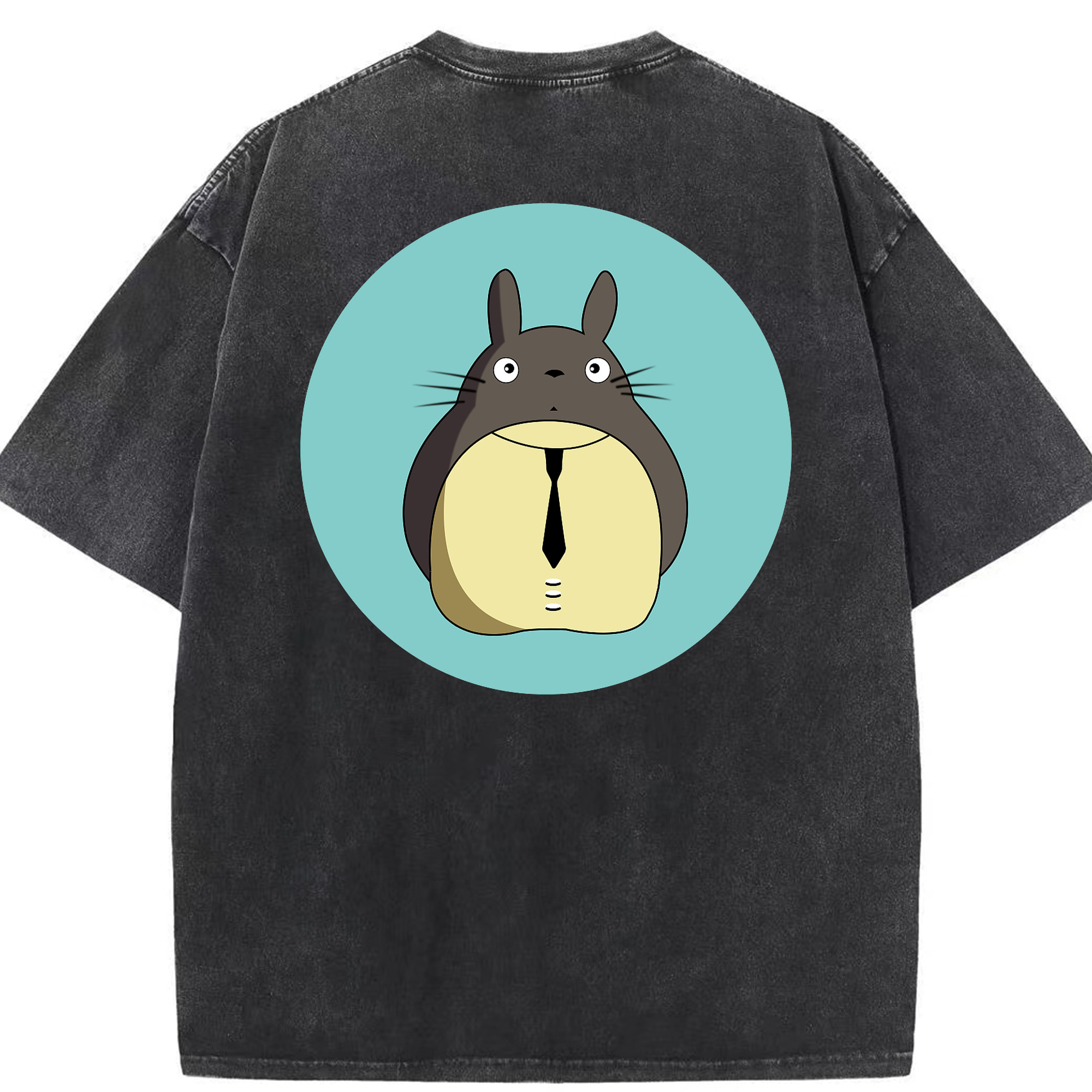 （画像用） となりのトトロ 草壁メイ 草壁サツキ My Neighbor Totoro Satsuki Kusakabe Mei Kusakabe 綿100% ヴィンテージ風 半袖Tシャツ（背面プリント）