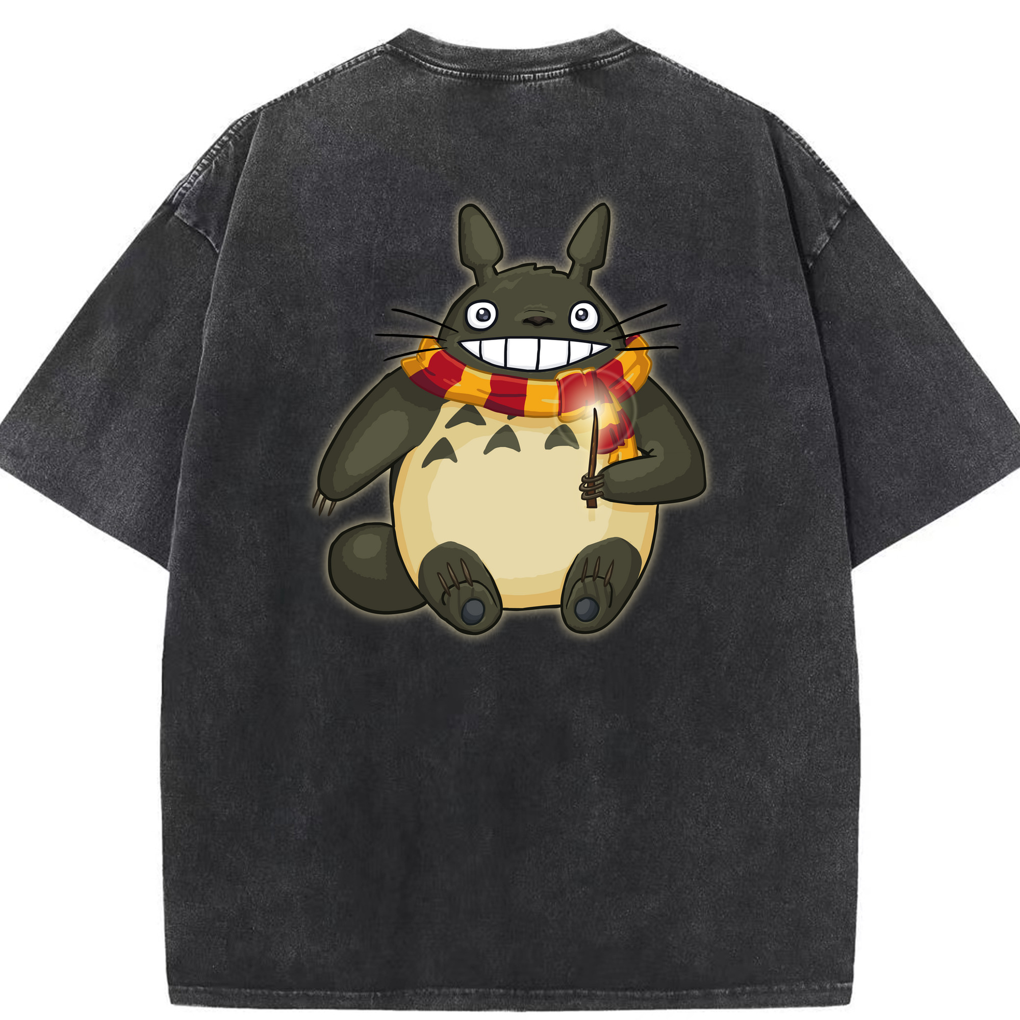 （画像用） となりのトトロ 草壁メイ 草壁サツキ My Neighbor Totoro Satsuki Kusakabe Mei Kusakabe 綿100% ヴィンテージ風 半袖Tシャツ（背面プリント）
