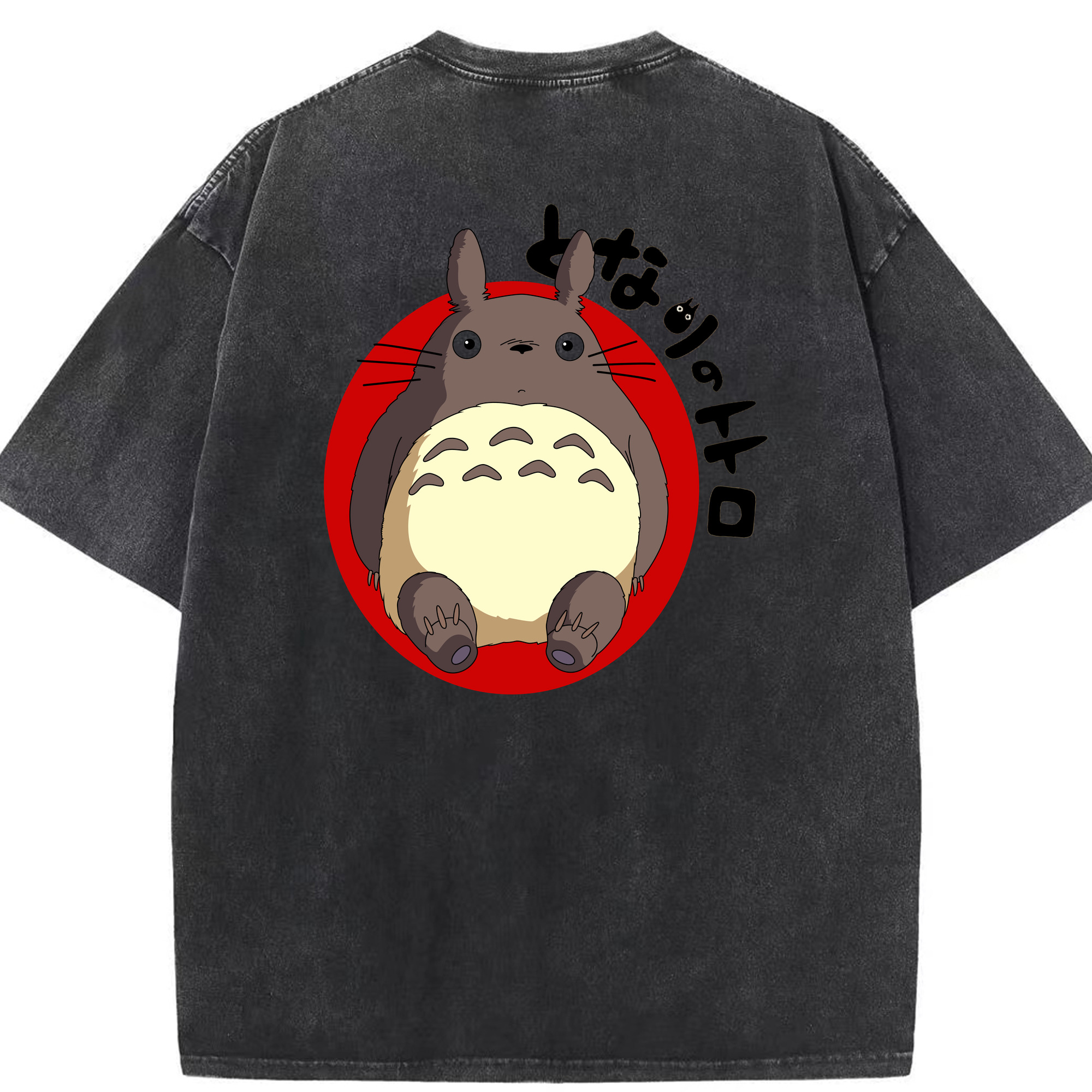 （画像用） となりのトトロ 草壁メイ 草壁サツキ My Neighbor Totoro Satsuki Kusakabe Mei Kusakabe 綿100% ヴィンテージ風 半袖Tシャツ（背面プリント）