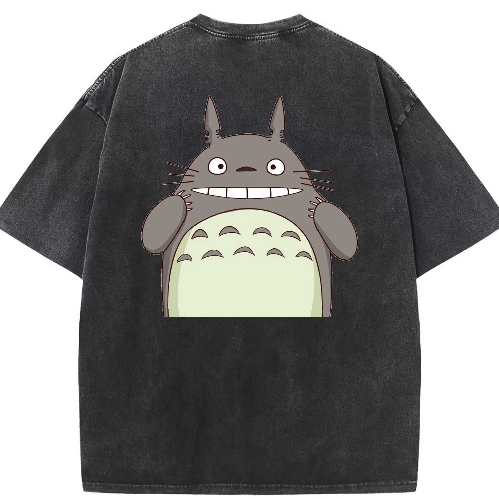 （画像用） となりのトトロ 草壁メイ 草壁サツキ My Neighbor Totoro Satsuki Kusakabe Mei Kusakabe 綿100% ヴィンテージ風 半袖Tシャツ（背面プリント）