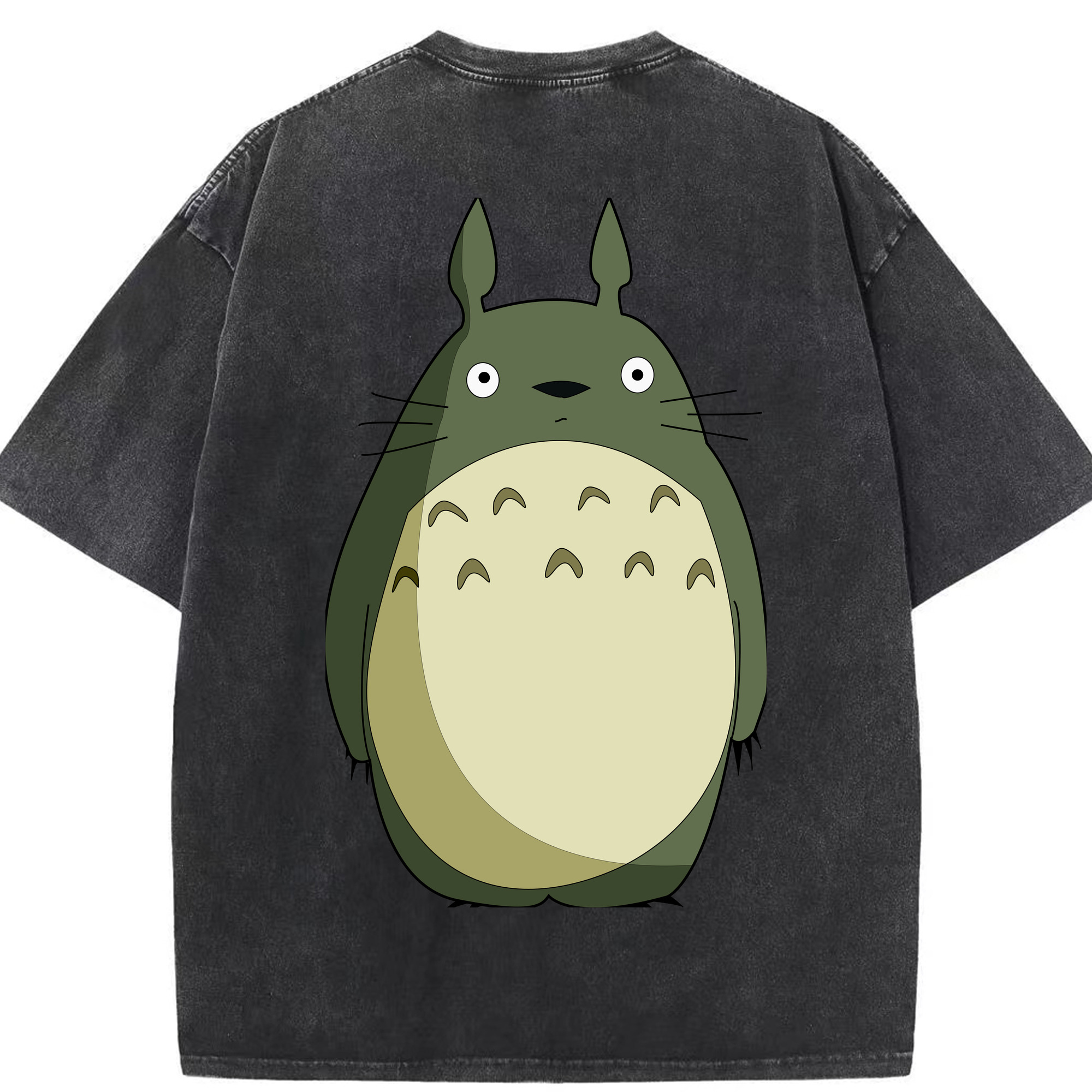 （画像用） となりのトトロ 草壁メイ 草壁サツキ My Neighbor Totoro Satsuki Kusakabe Mei Kusakabe 綿100% ヴィンテージ風 半袖Tシャツ（背面プリント）