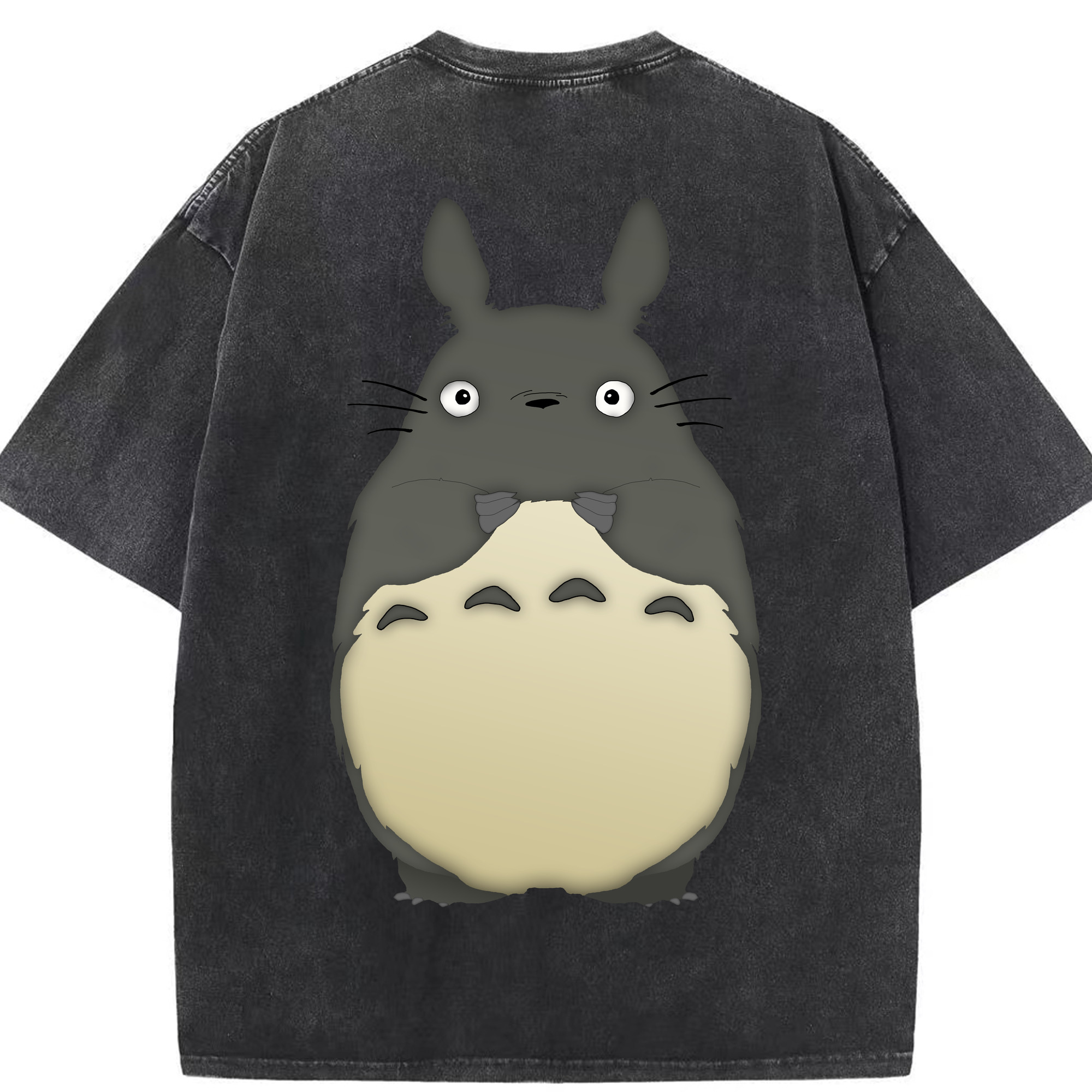 （画像用） となりのトトロ 草壁メイ 草壁サツキ My Neighbor Totoro Satsuki Kusakabe Mei Kusakabe 綿100% ヴィンテージ風 半袖Tシャツ（背面プリント）