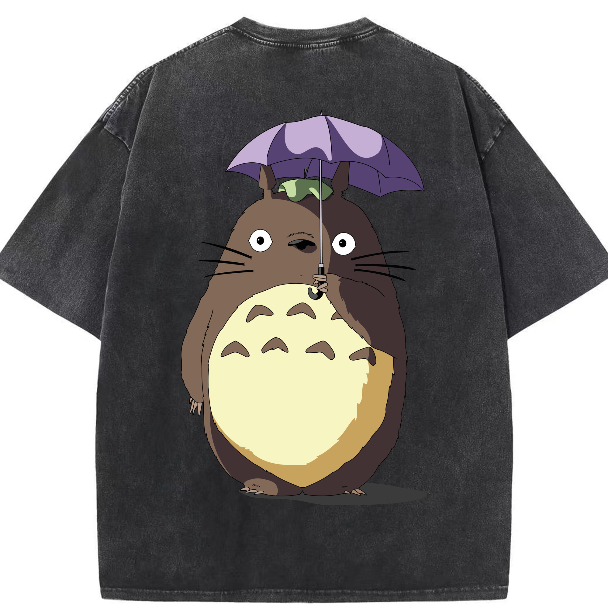 （画像用） となりのトトロ 草壁メイ 草壁サツキ My Neighbor Totoro Satsuki Kusakabe Mei Kusakabe 綿100% ヴィンテージ風 半袖Tシャツ（背面プリント）