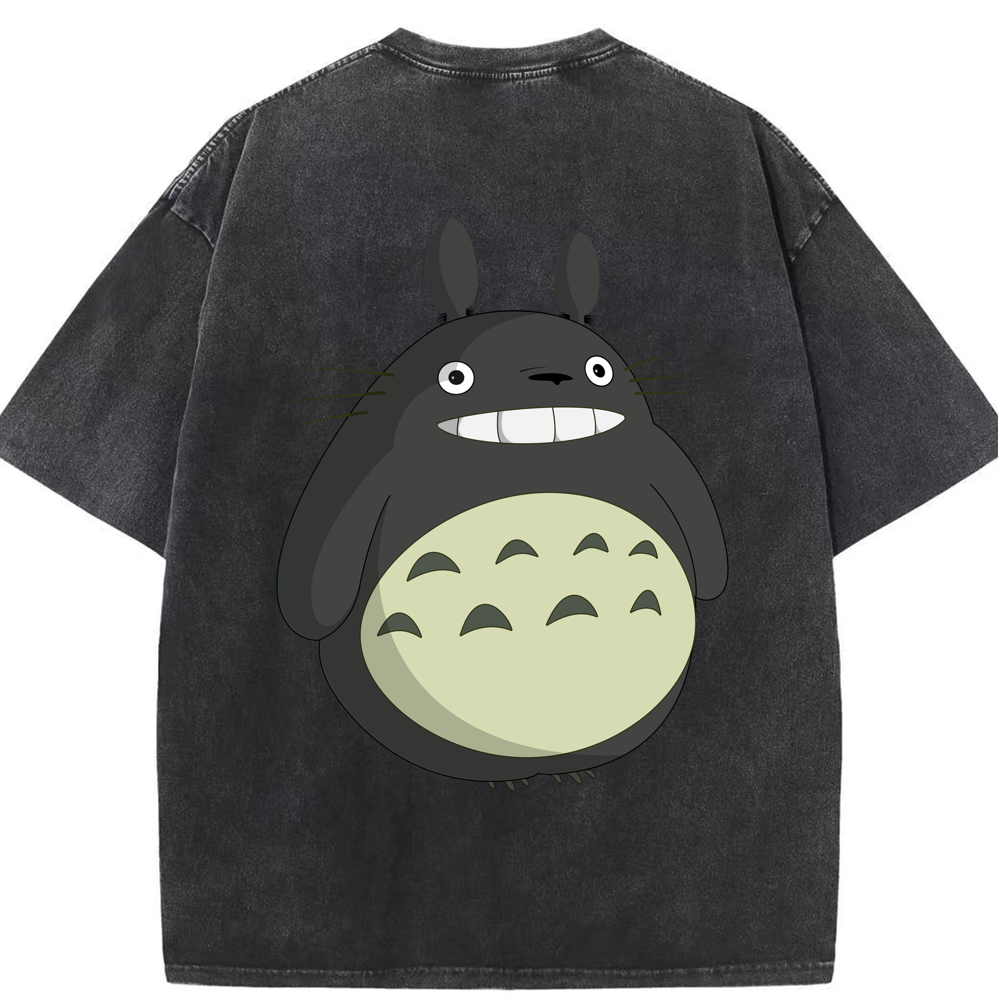 （画像用） となりのトトロ 草壁メイ 草壁サツキ My Neighbor Totoro Satsuki Kusakabe Mei Kusakabe 綿100% ヴィンテージ風 半袖Tシャツ（背面プリント）