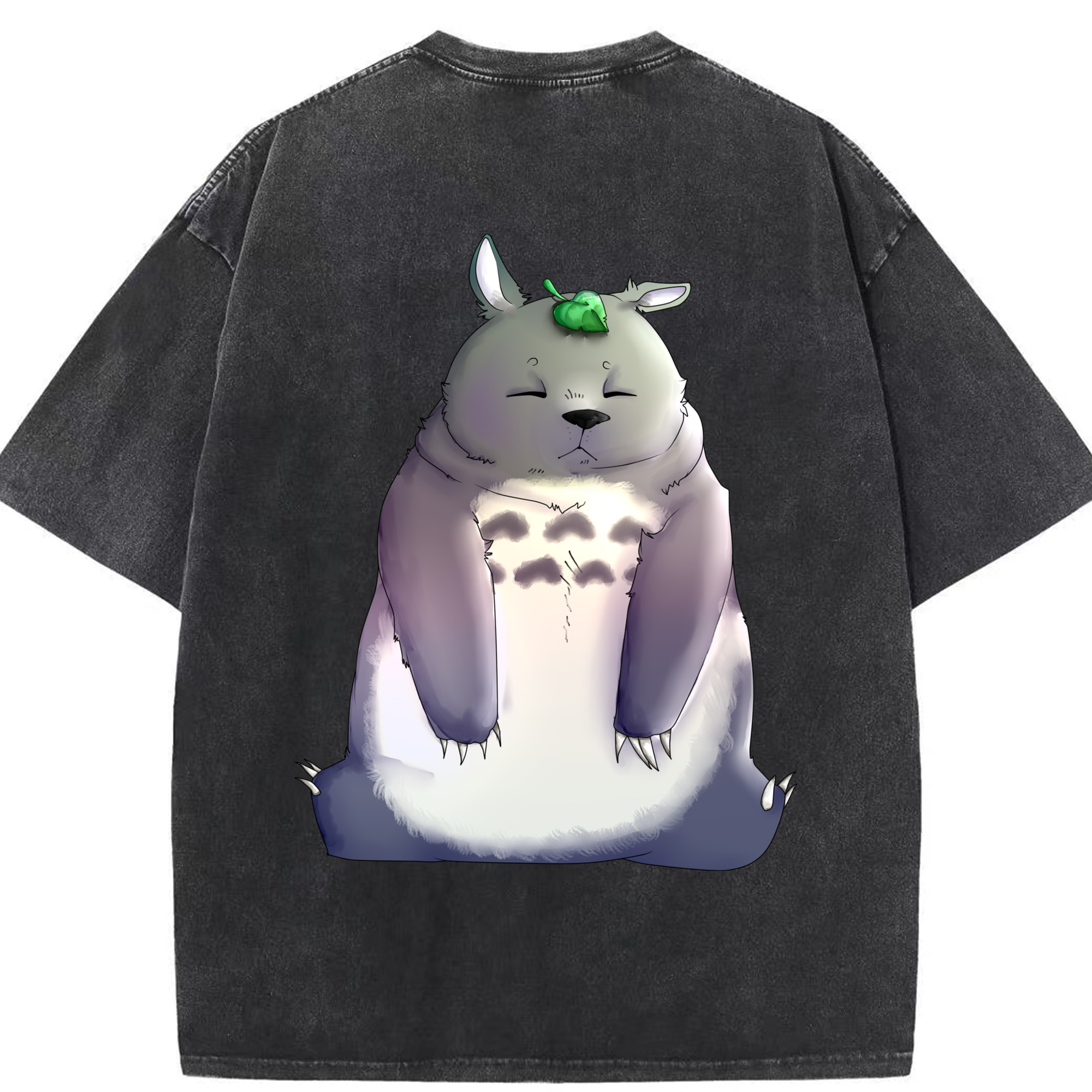 （画像用） となりのトトロ 草壁メイ 草壁サツキ My Neighbor Totoro Satsuki Kusakabe Mei Kusakabe 綿100% ヴィンテージ風 半袖Tシャツ（背面プリント）