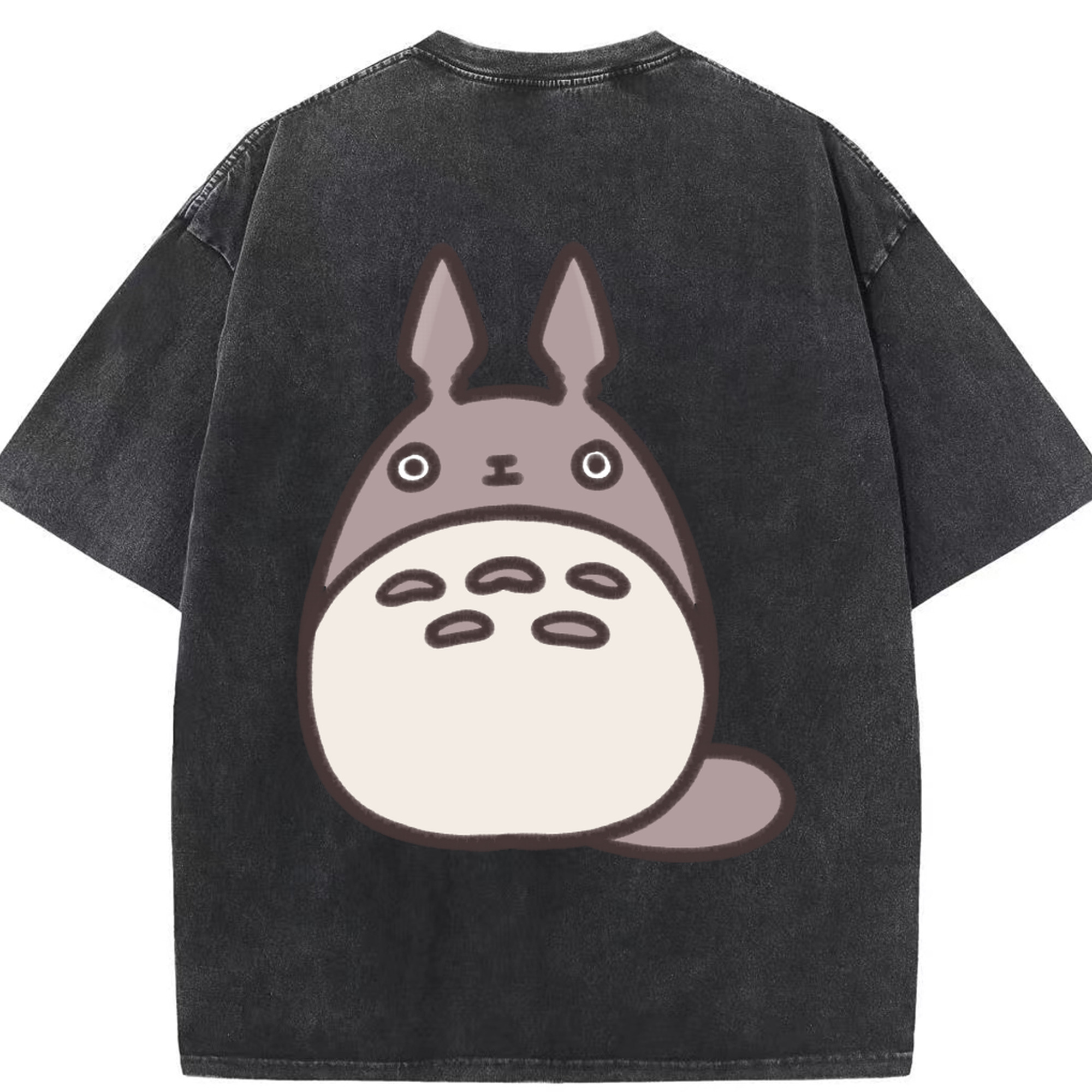 （画像用） となりのトトロ 草壁メイ 草壁サツキ My Neighbor Totoro Satsuki Kusakabe Mei Kusakabe 綿100% ヴィンテージ風 半袖Tシャツ（背面プリント）
