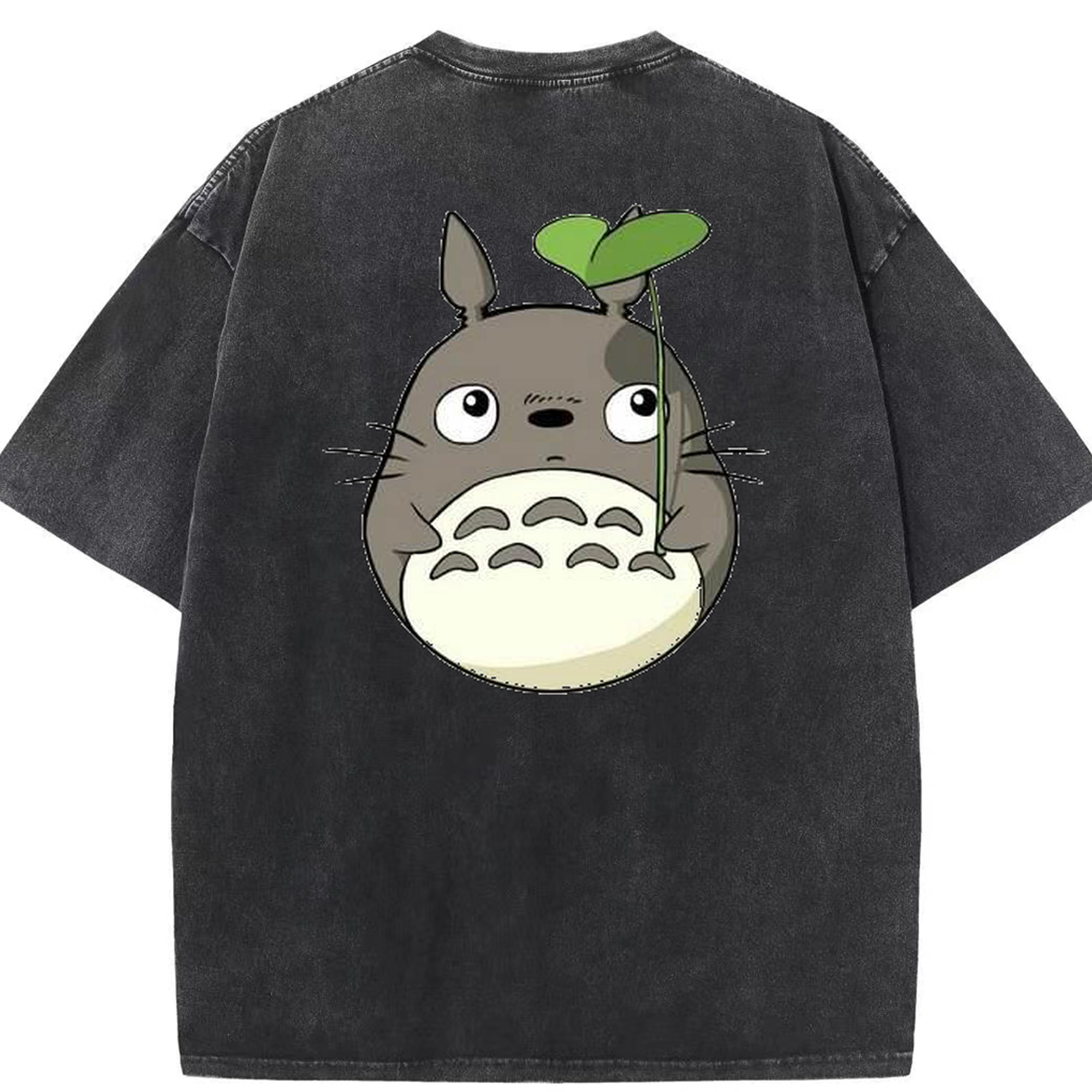 （画像用） となりのトトロ 草壁メイ 草壁サツキ My Neighbor Totoro Satsuki Kusakabe Mei Kusakabe 綿100% ヴィンテージ風 半袖Tシャツ（背面プリント）