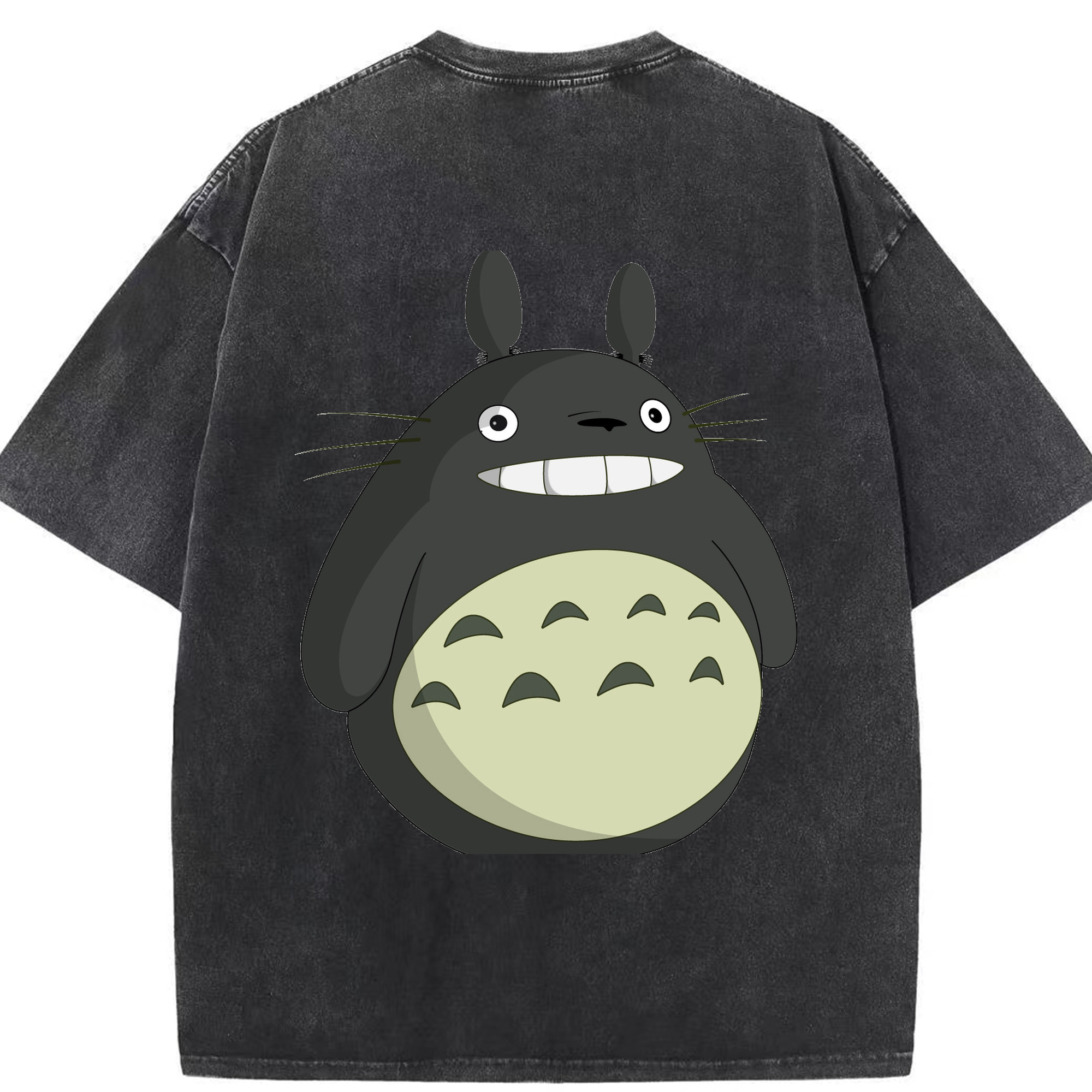 （画像用） となりのトトロ 草壁メイ 草壁サツキ My Neighbor Totoro Satsuki Kusakabe Mei Kusakabe 綿100% ヴィンテージ風 半袖Tシャツ（背面プリント）