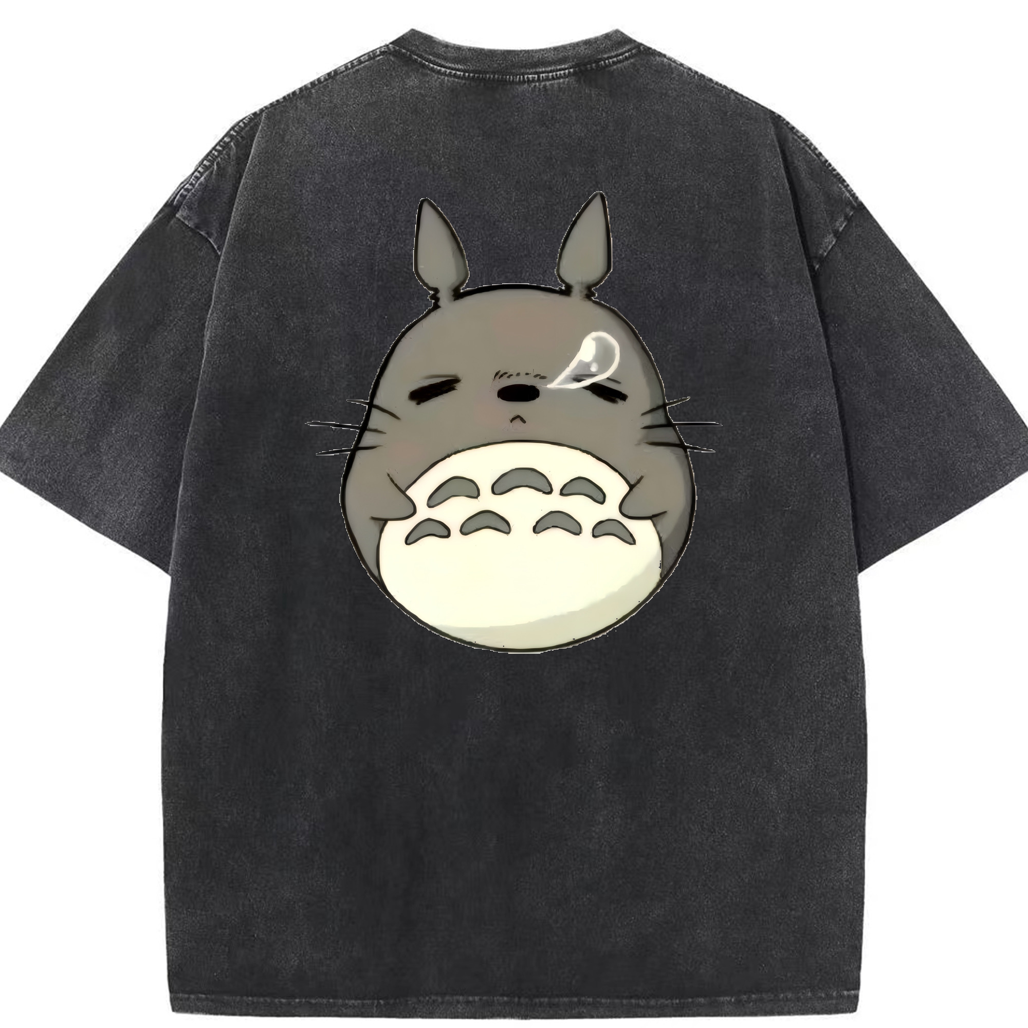 （画像用） となりのトトロ 草壁メイ 草壁サツキ My Neighbor Totoro Satsuki Kusakabe Mei Kusakabe 綿100% ヴィンテージ風 半袖Tシャツ（背面プリント）