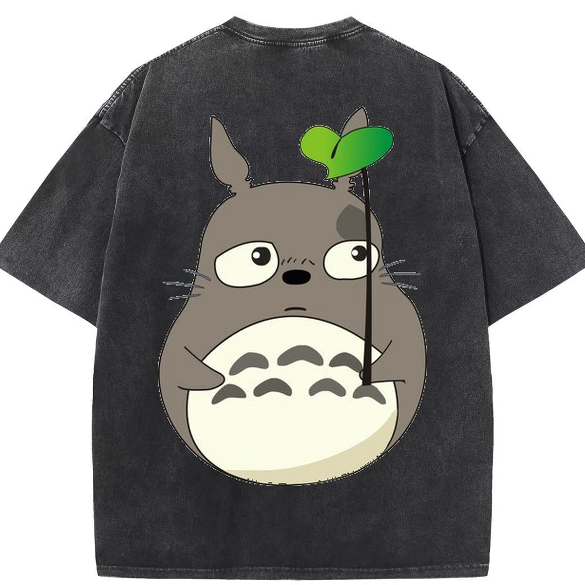 （画像用） となりのトトロ 草壁メイ 草壁サツキ My Neighbor Totoro Satsuki Kusakabe Mei Kusakabe 綿100% ヴィンテージ風 半袖Tシャツ（背面プリント）