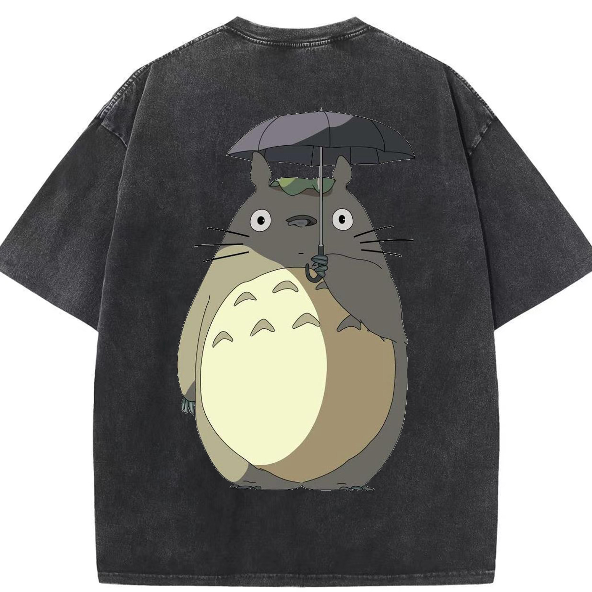 （画像用） となりのトトロ 草壁メイ 草壁サツキ My Neighbor Totoro Satsuki Kusakabe Mei Kusakabe 綿100% ヴィンテージ風 半袖Tシャツ（背面プリント）