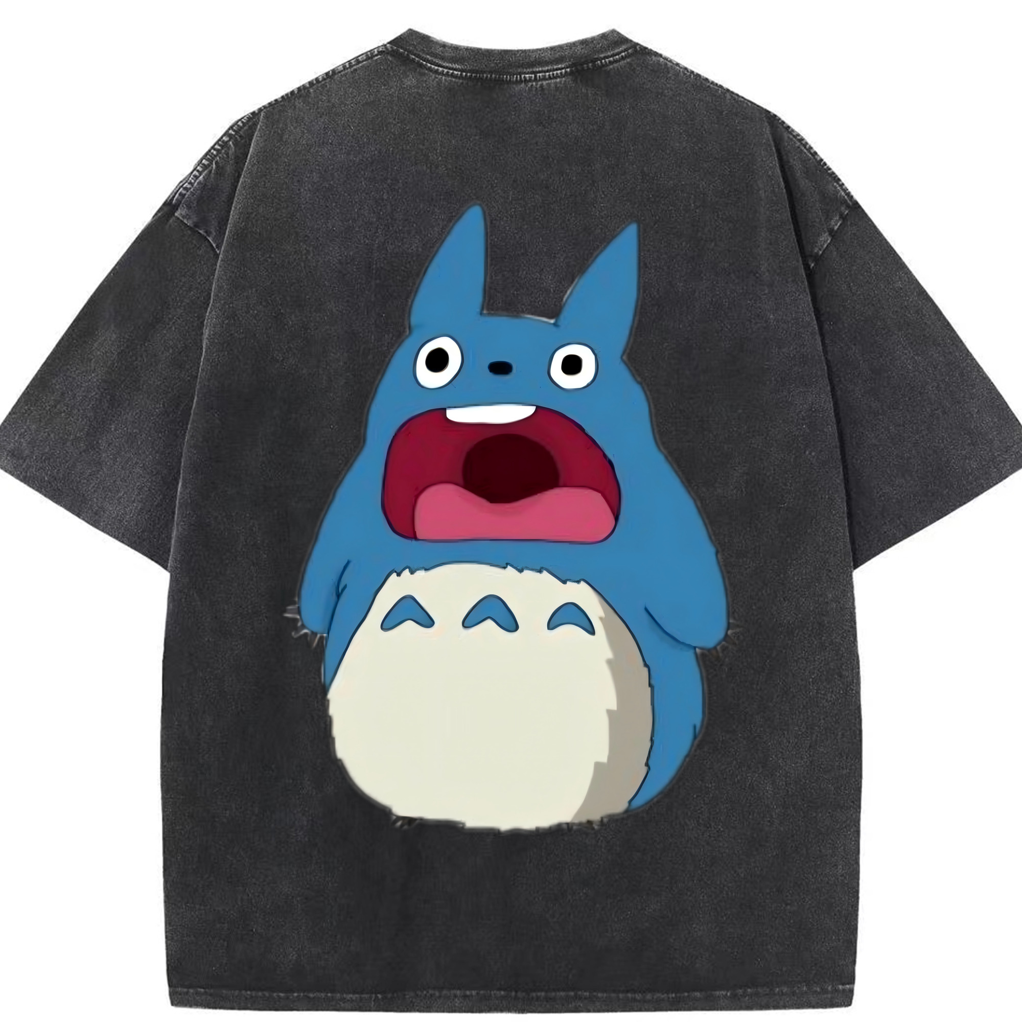 （画像用） となりのトトロ 草壁メイ 草壁サツキ My Neighbor Totoro Satsuki Kusakabe Mei Kusakabe 綿100% ヴィンテージ風 半袖Tシャツ（背面プリント）